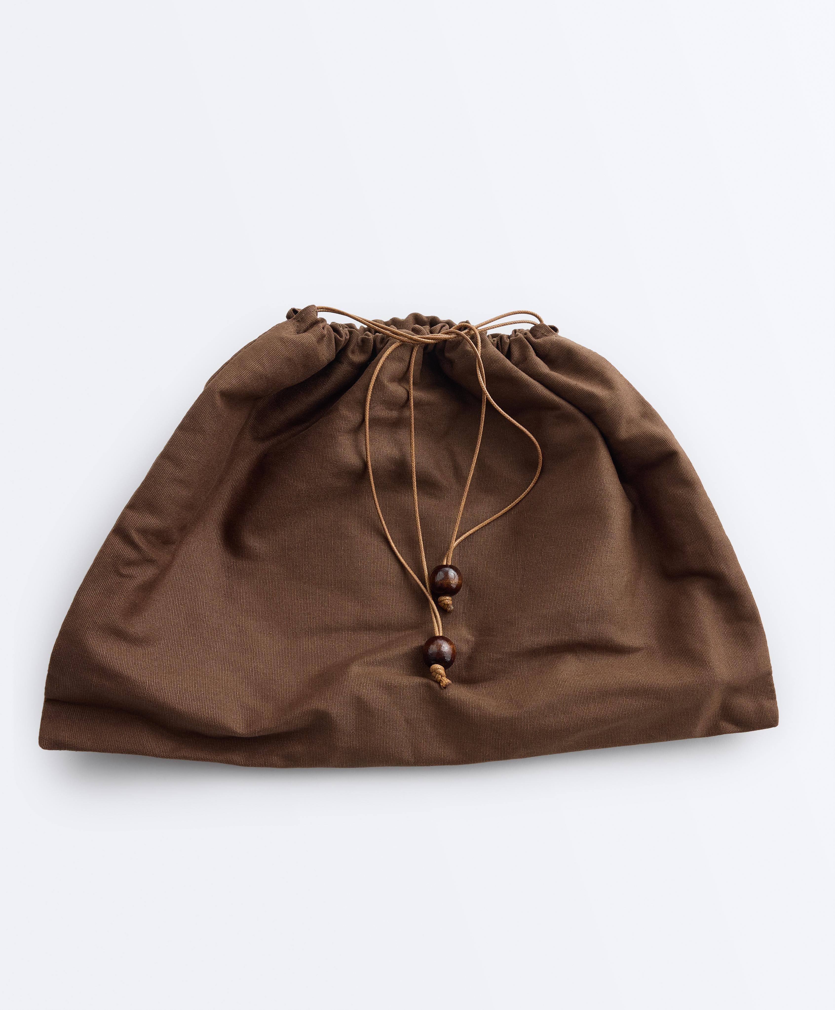 Striped mesh bag — TOFFEE