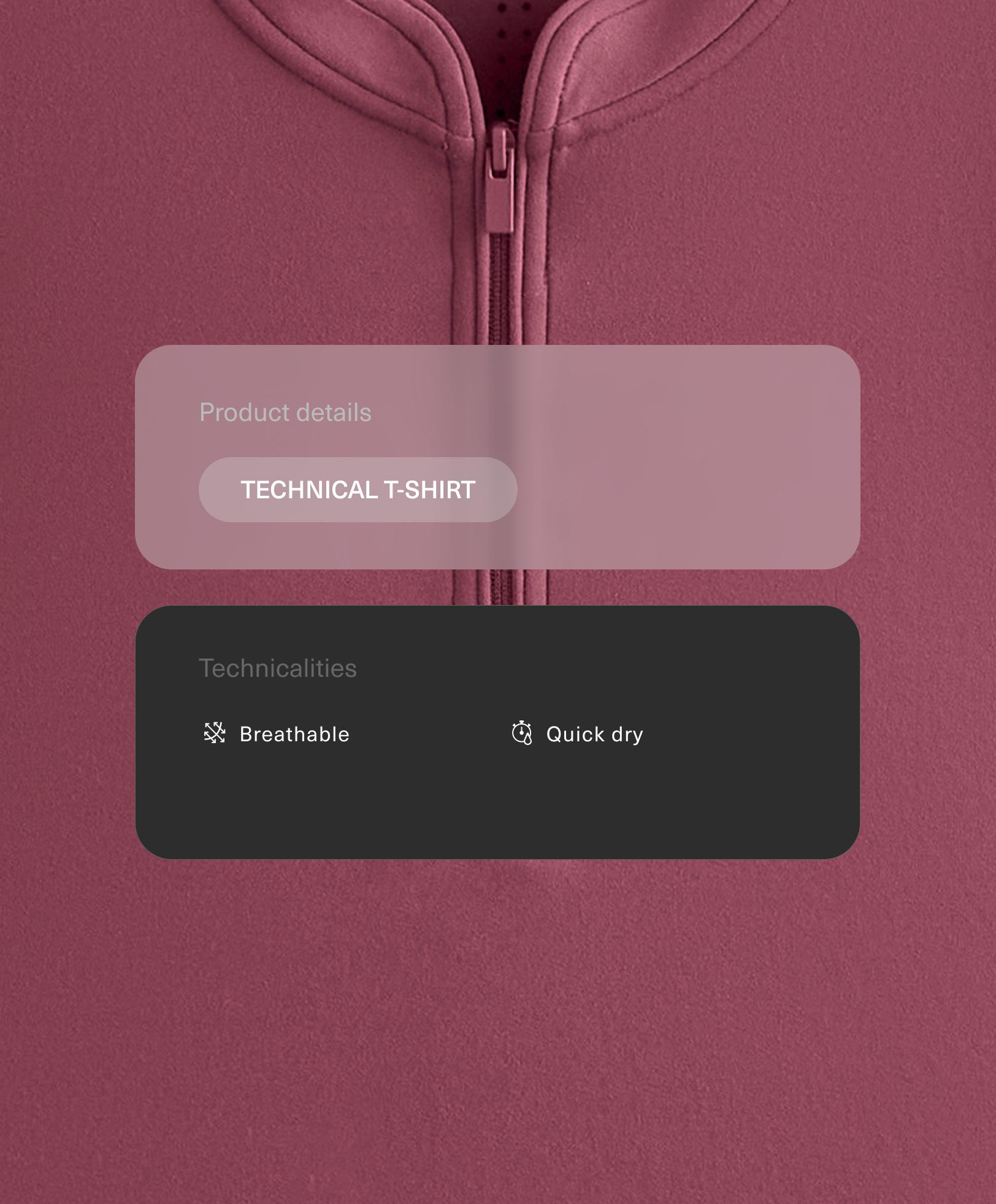 T-shirt sans manches demi-zip T-shirt sans manches demi-zip