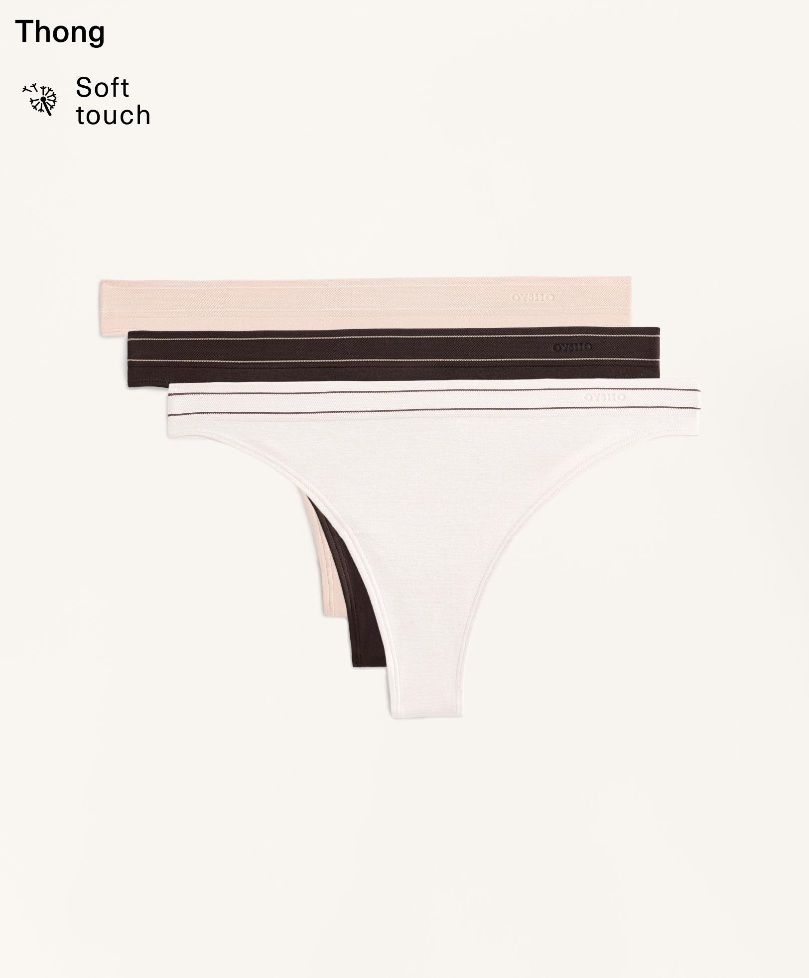 3 seamless soft touch thongs - Sale