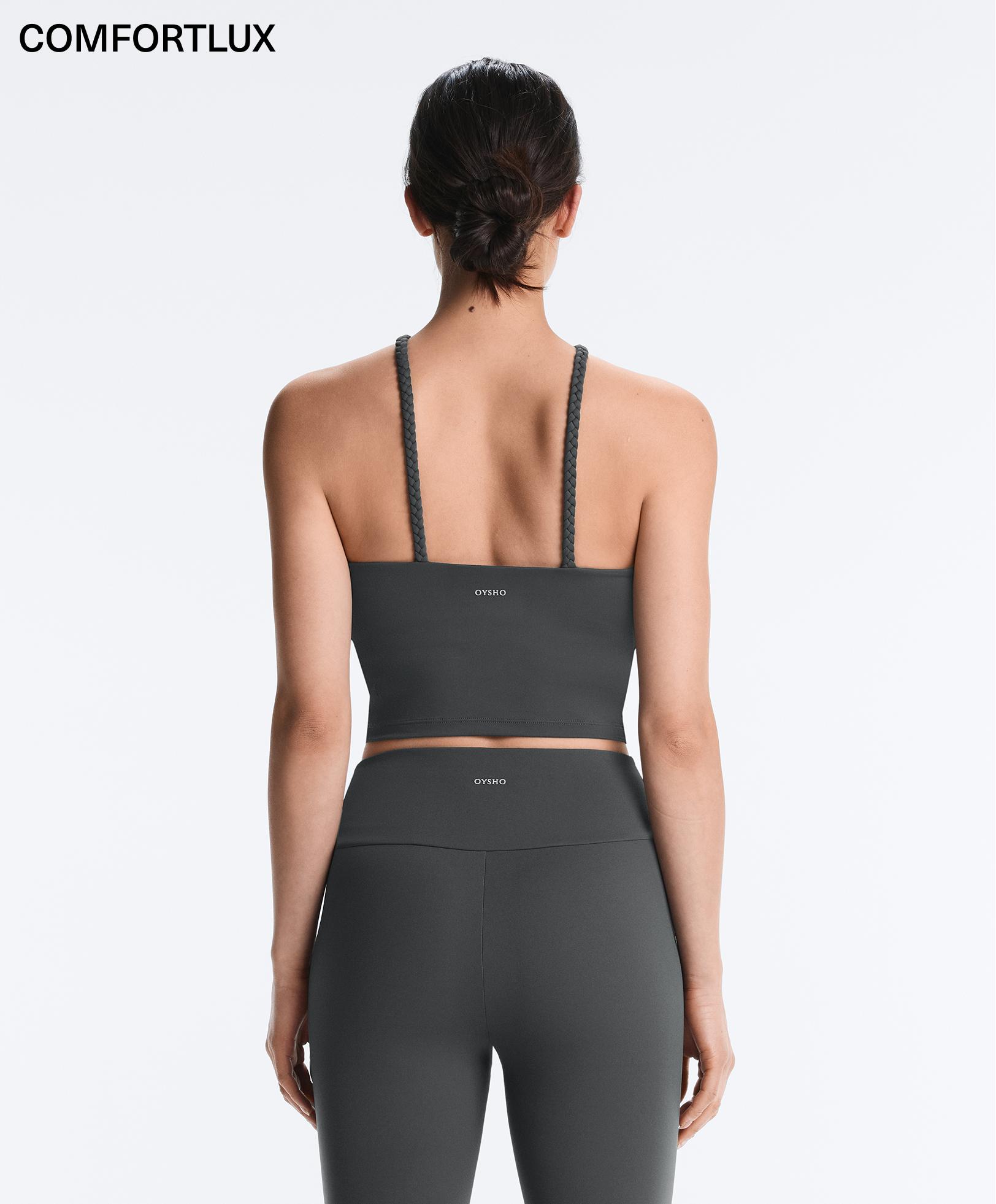 Comfortlux Neckholder-Tanktop mit Zopfdetails