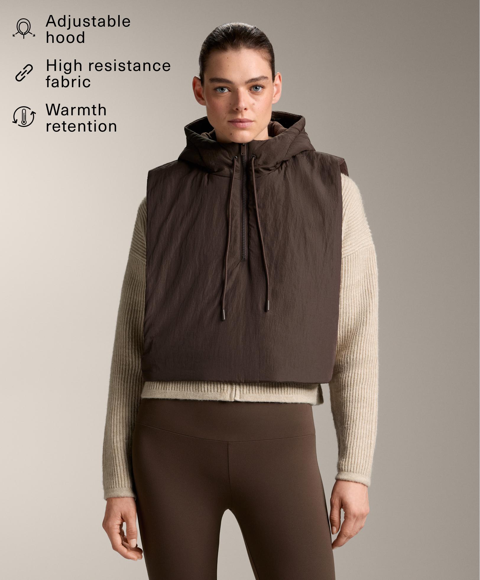 Hooded padded gilet Hooded padded gilet