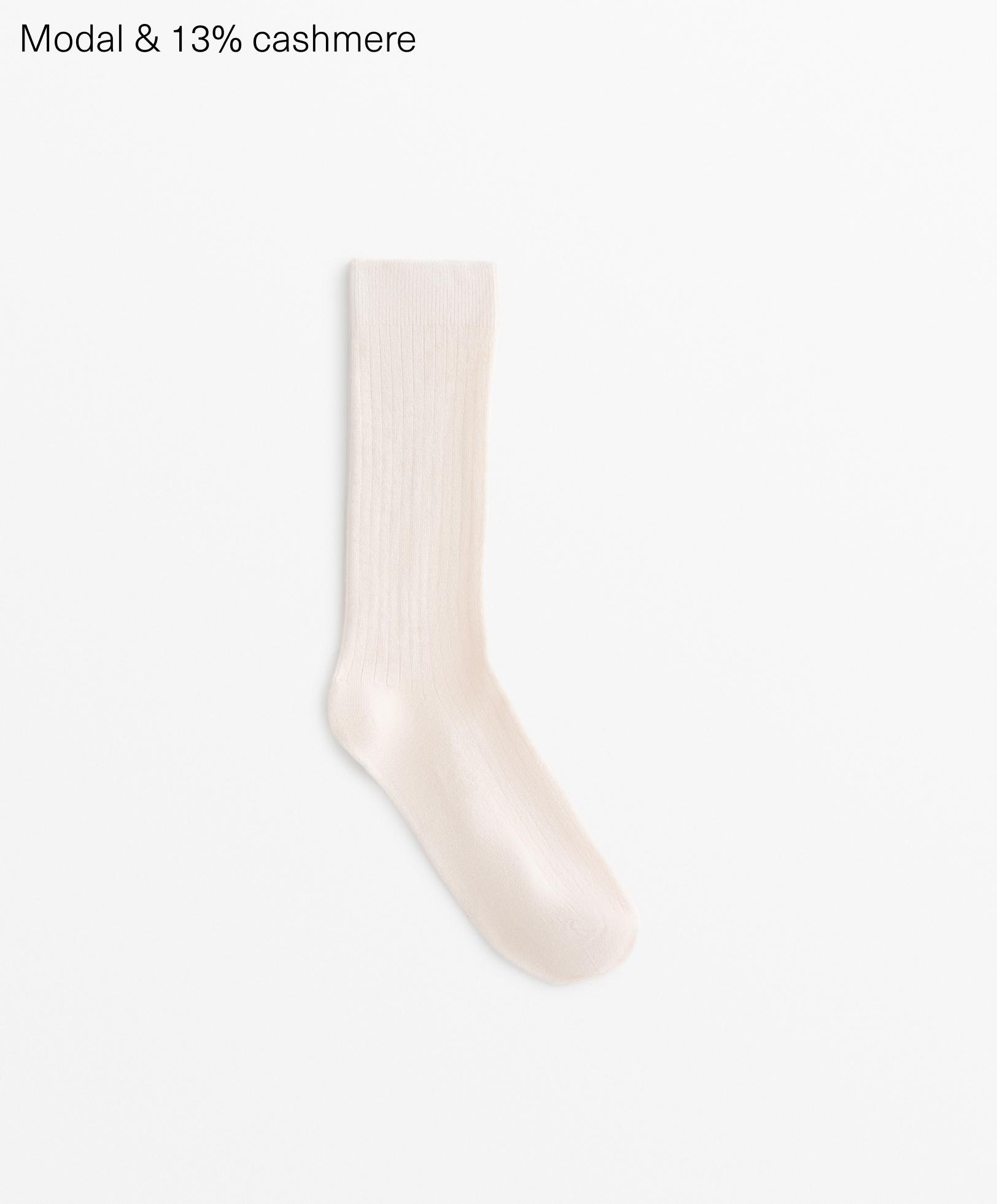 Modal blend classic socks with 13% cashmere