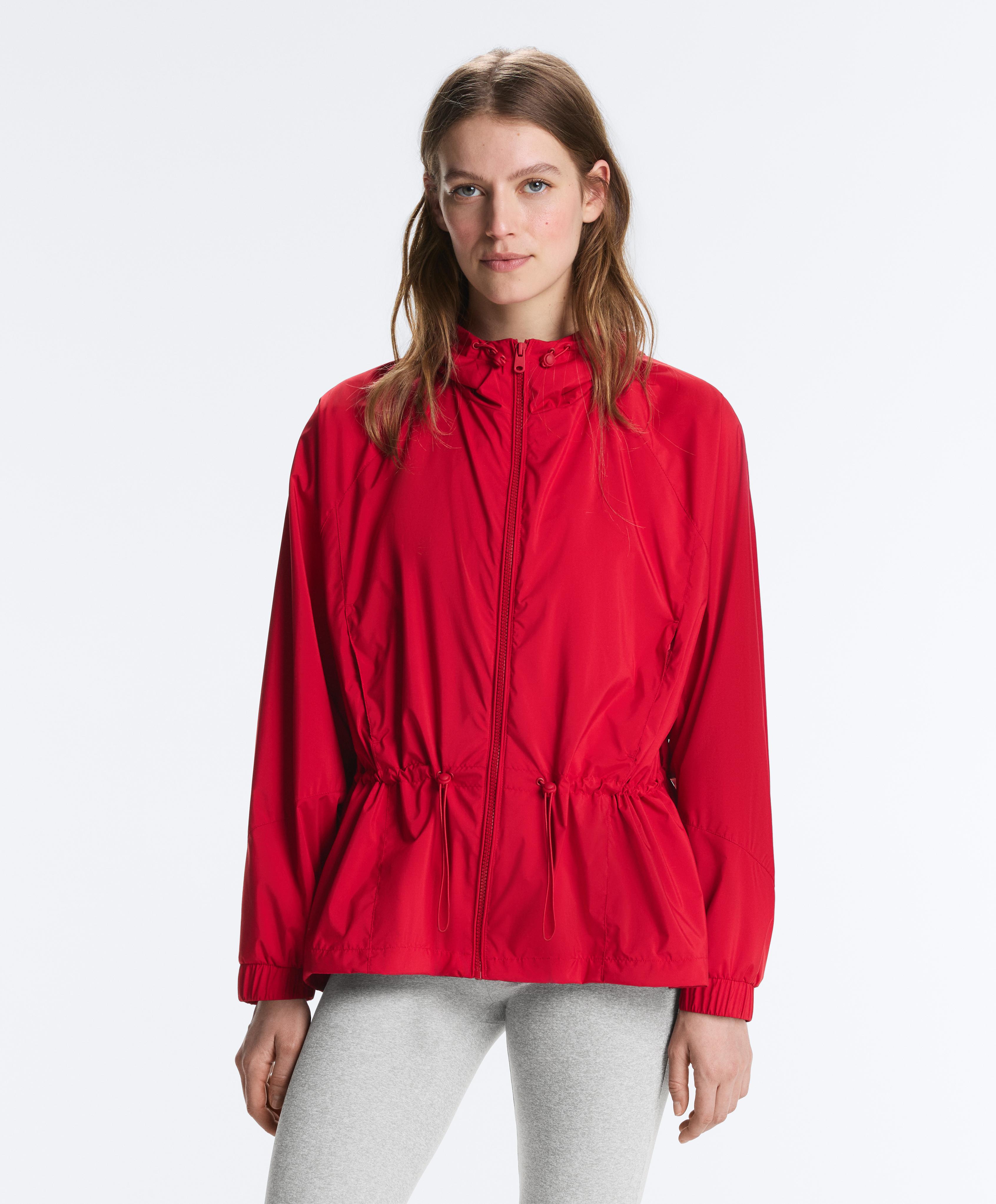 Water-repellent jacket — BRIGHT RED