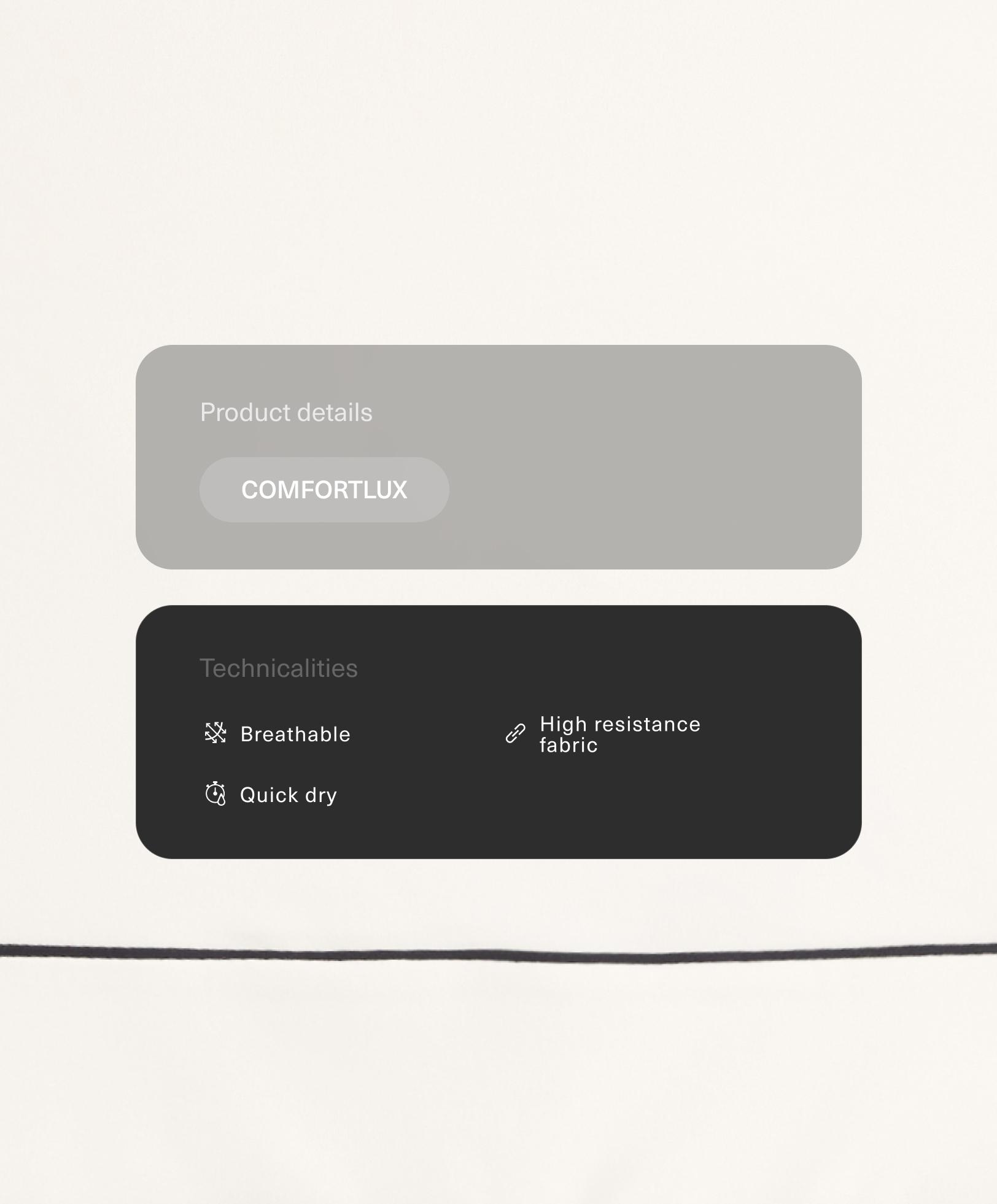 Mono corto Comfortlux piping Mono corto Comfortlux piping