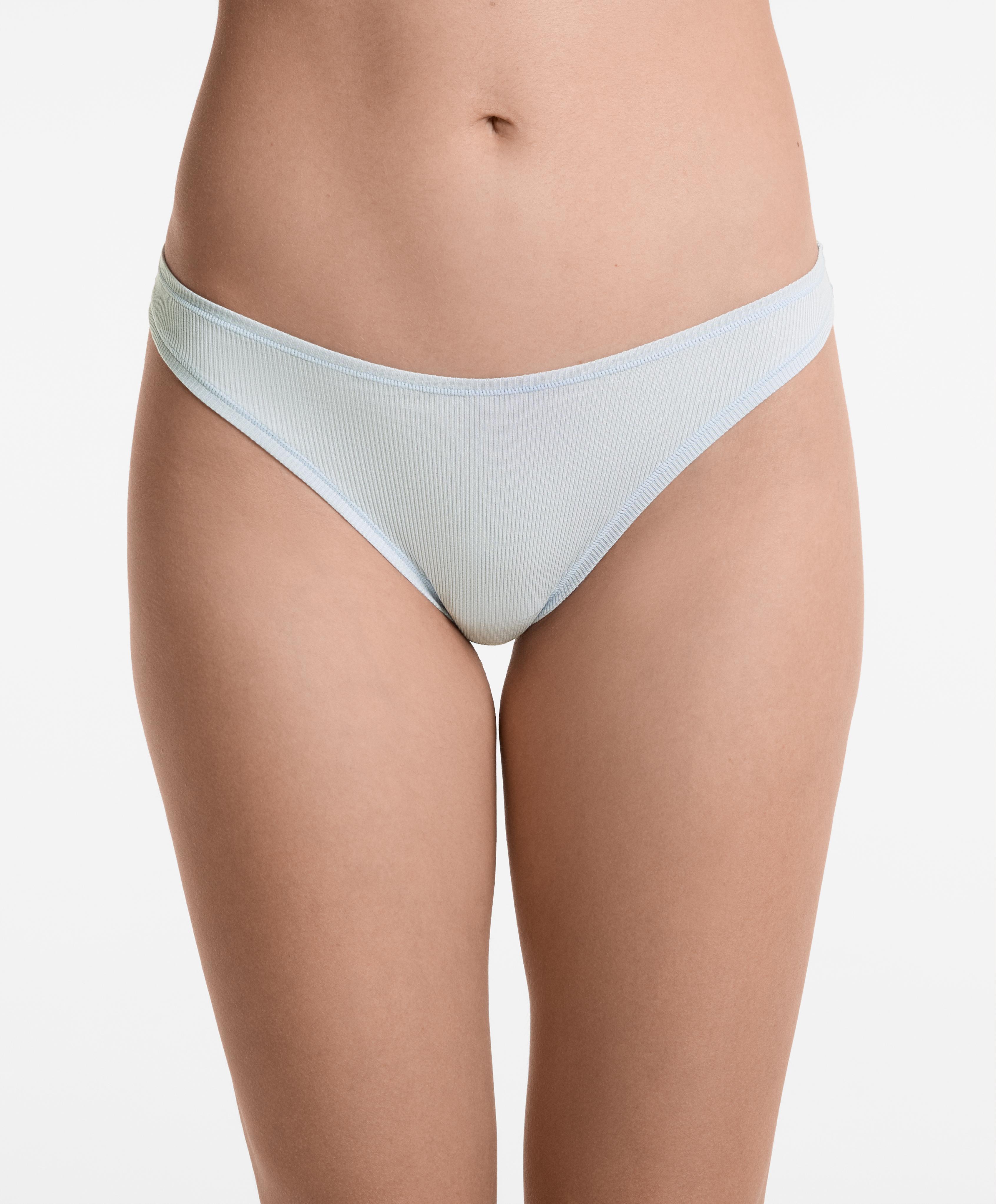 3 bragas brasileñas rib corte U - Rebajas 3 bragas brasileñas rib corte U - Rebajas