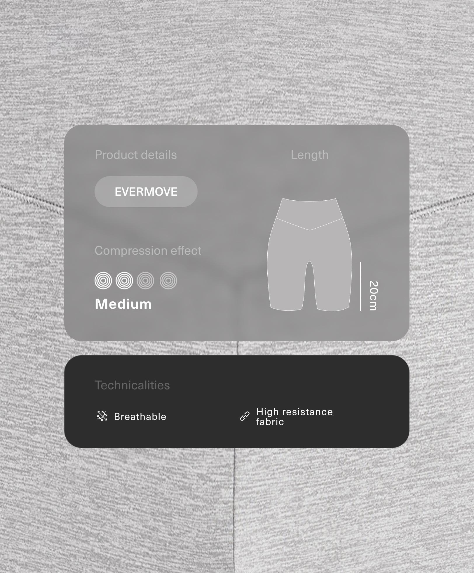 Легінси-велосипедки Evermove з високою посадкою, 20 см