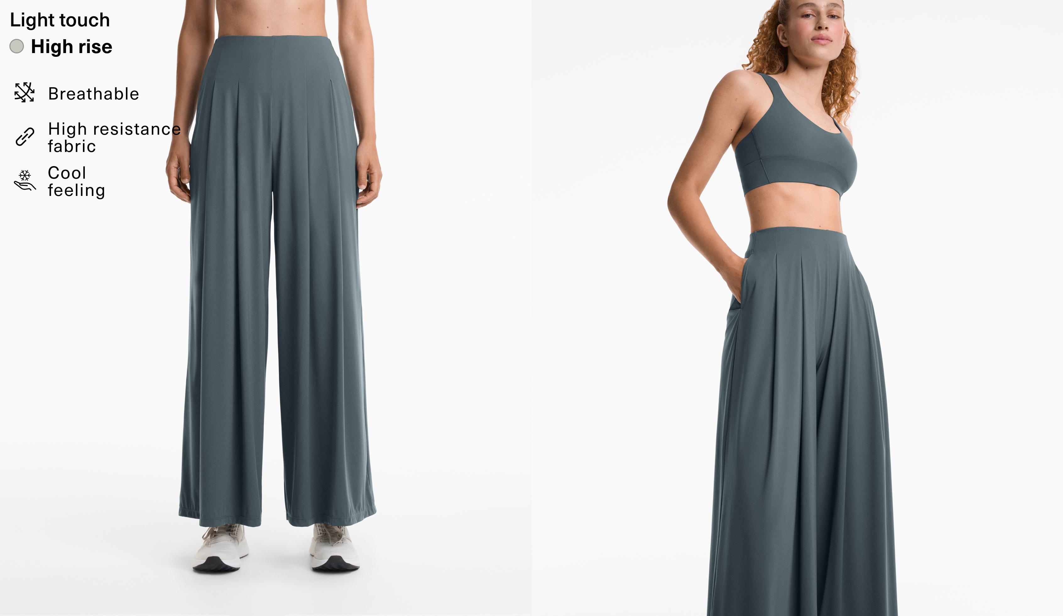Light Touch wide-leg trousers