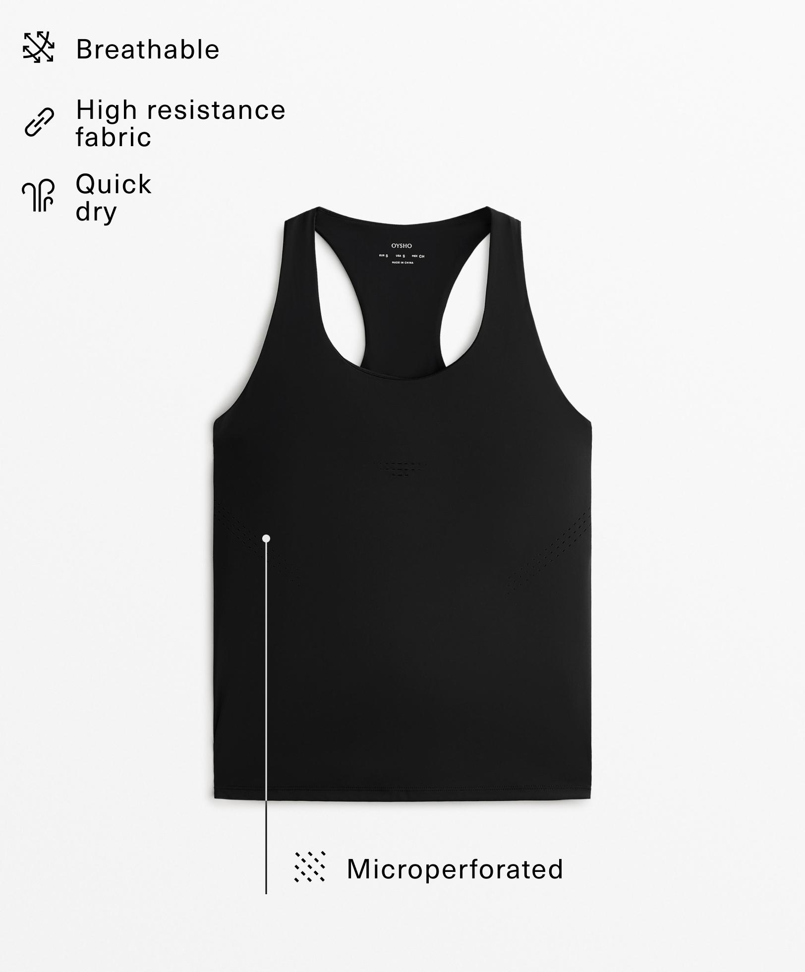 Sleeveless punching top