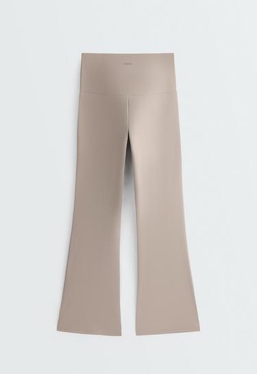 High-rise Comfortlux flare trousers — LIGHT STONE 8