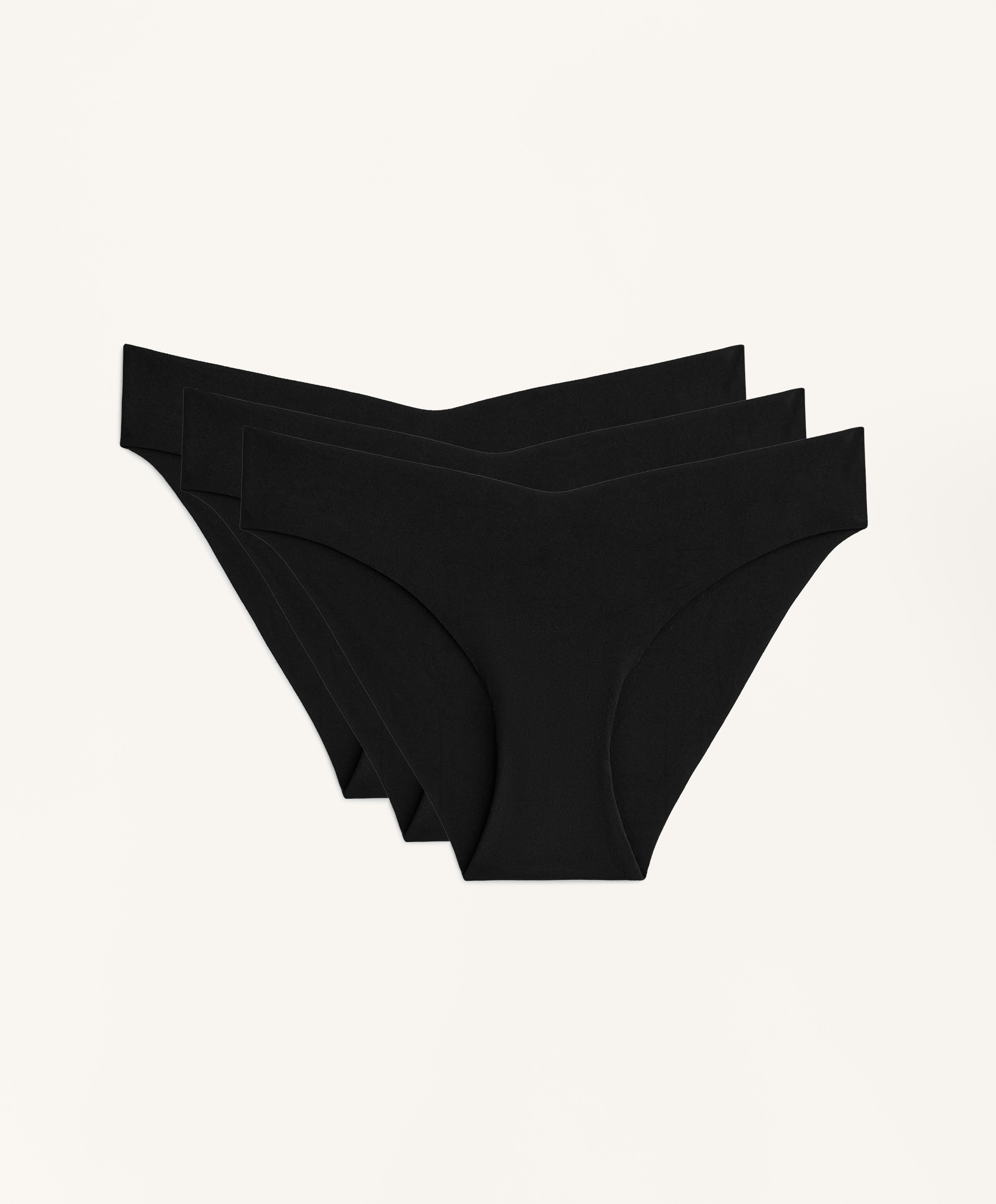 3 invisible V-cut polyamide blend classic bikini briefs 3 invisible V-cut polyamide blend classic bikini briefs