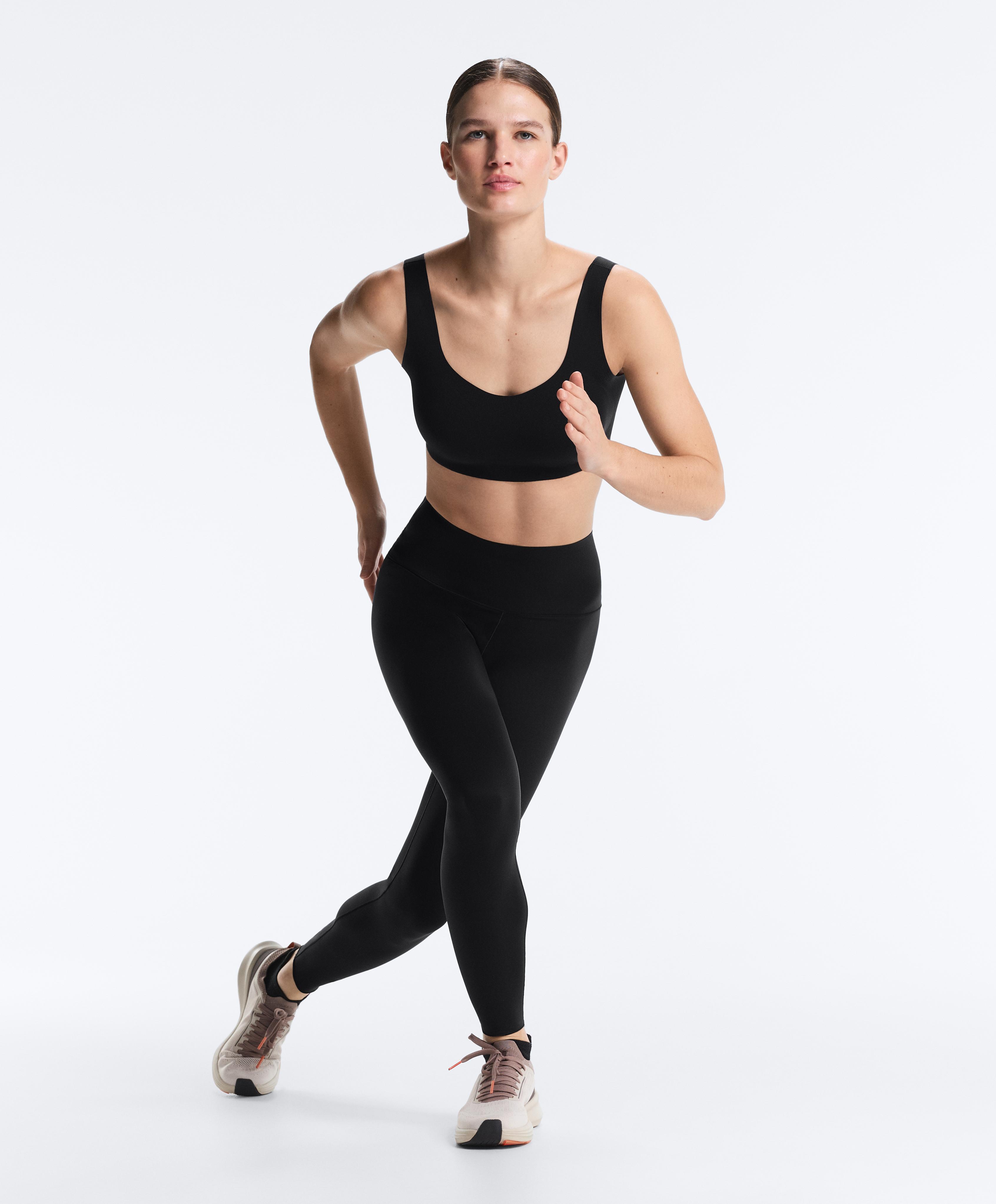 Perfect-adapt high-rise ankle-length leggings — BLACK
