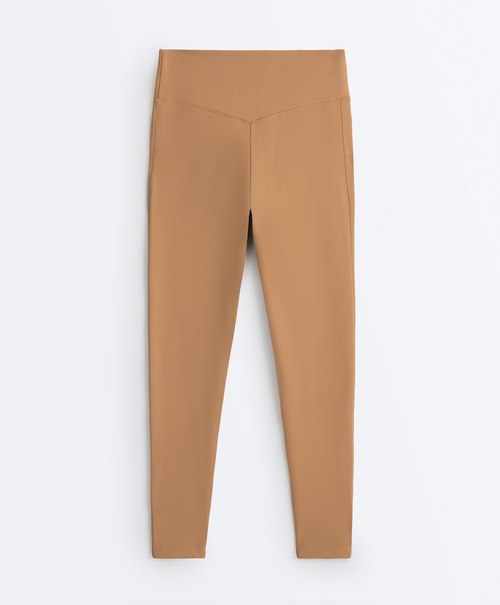 Evermove high-rise ankle-length leggings — PRALINE
