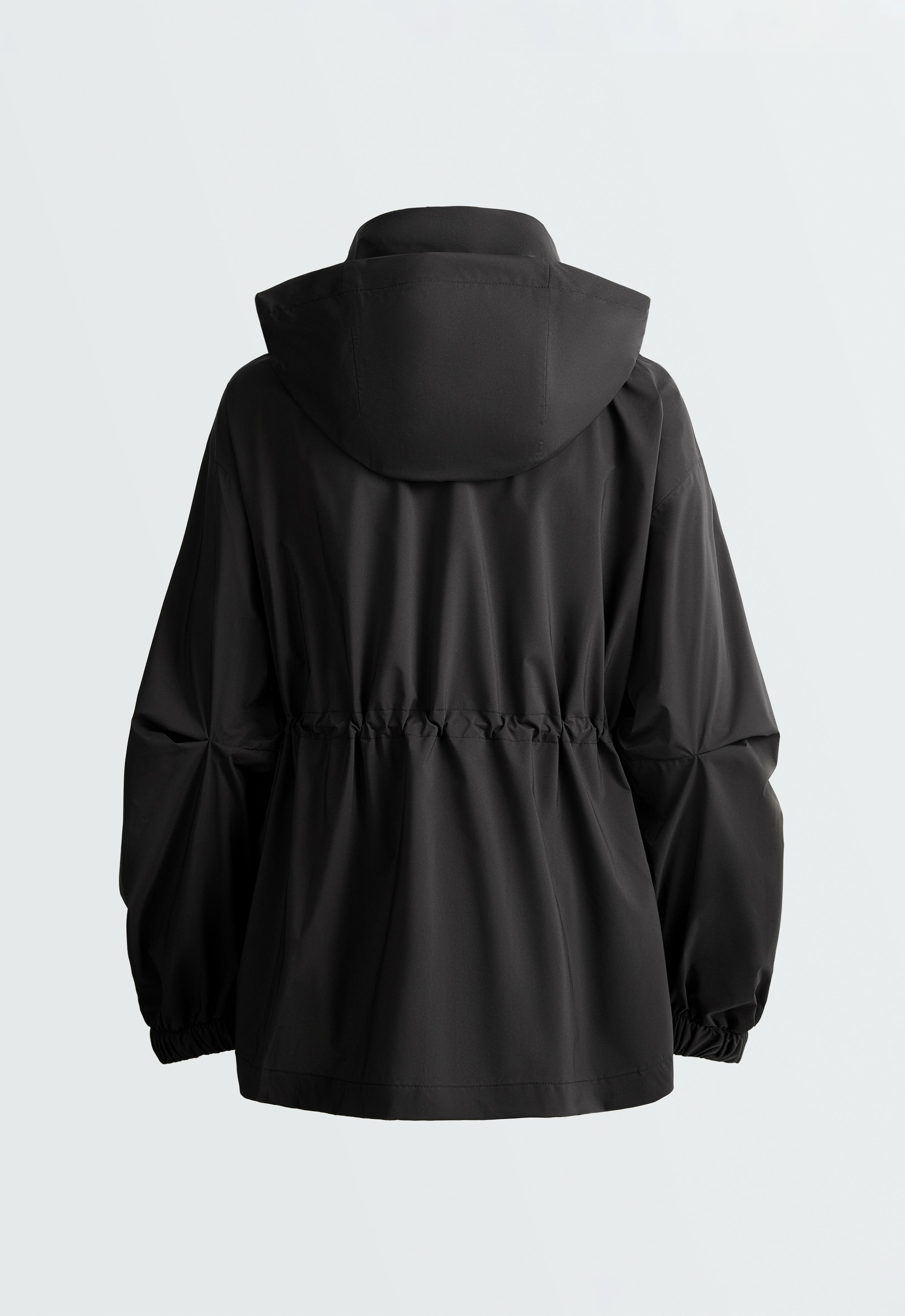Super extra lightweight 10k packable waterproof jacket — BLACK