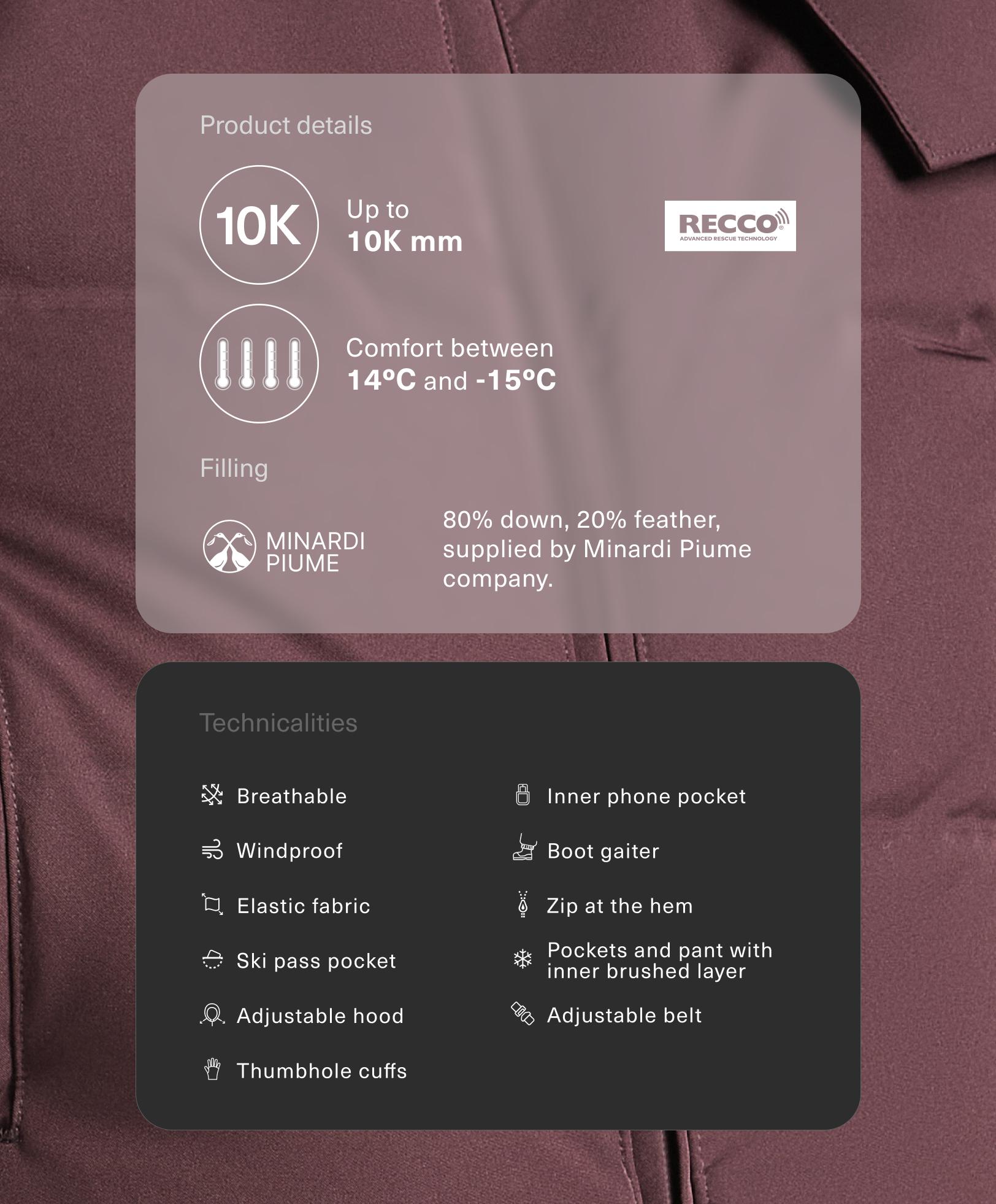 Водостойкий утепленный комбинезон MINARDI PIUME SKI с 80% пуха и 20% пера - Распродажа Водостойкий утепленный комбинезон MINARDI PIUME SKI с 80% пуха и 20% пера - Распродажа