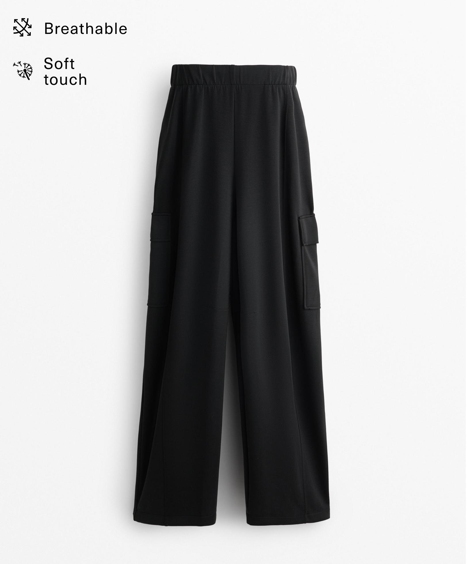 Barrel trousers with modal