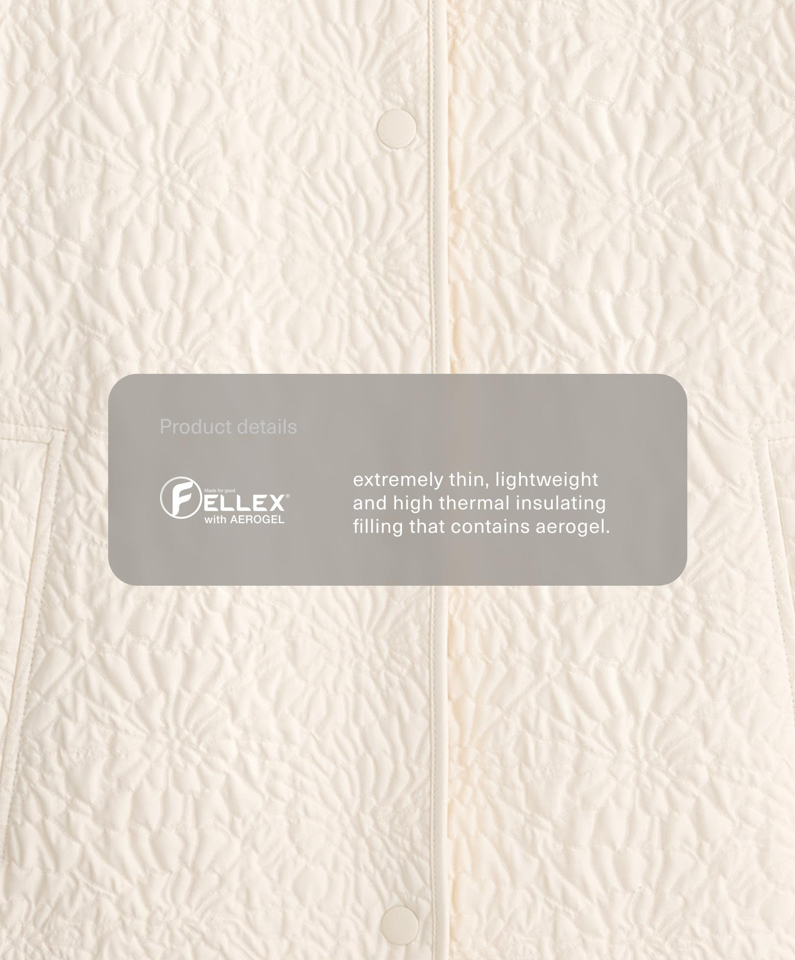 Veste matelassée FELLEX® avec AEROGEL à fleurs