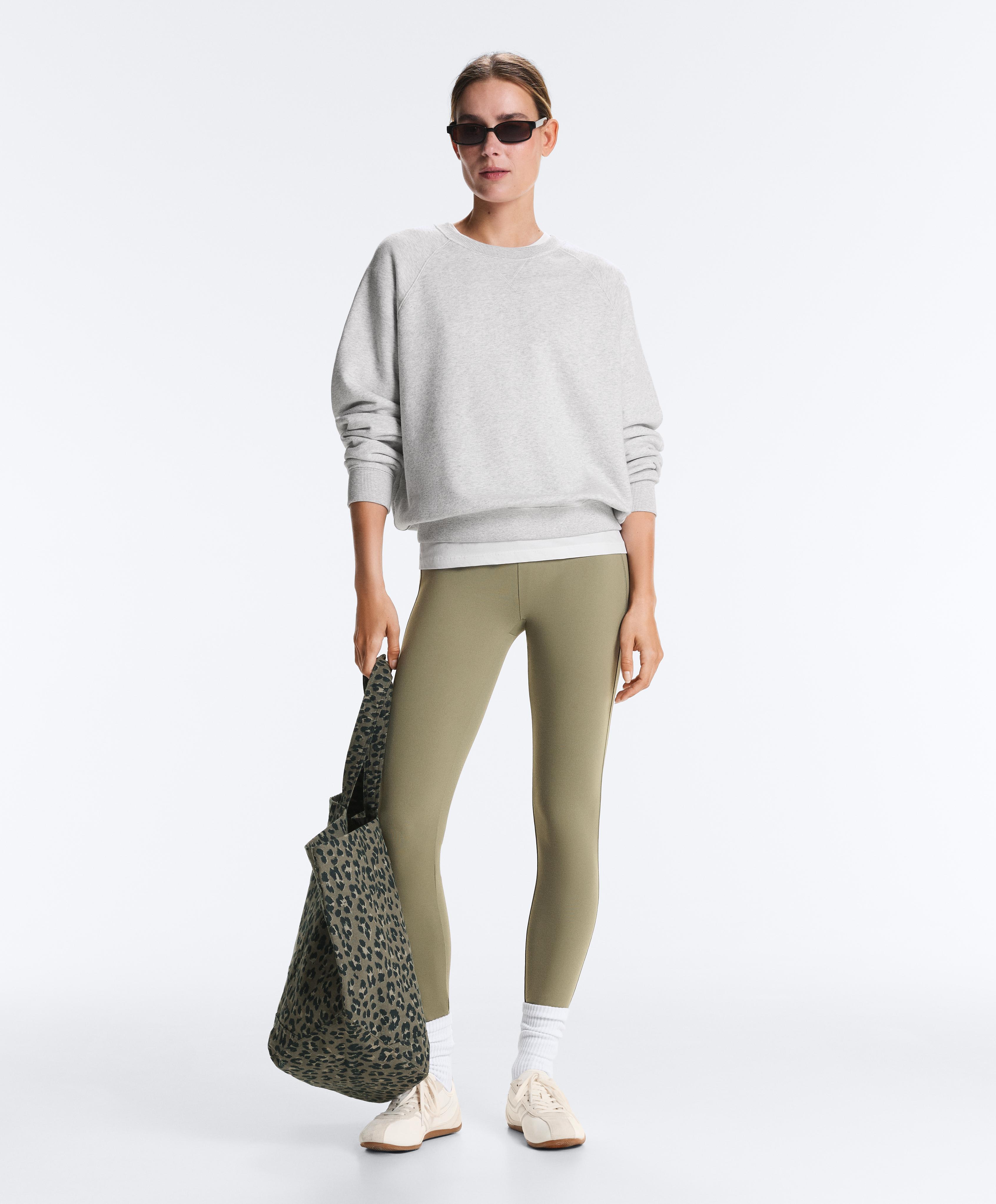Evermove high-rise ankle-length leggings — WASHED KHAKI