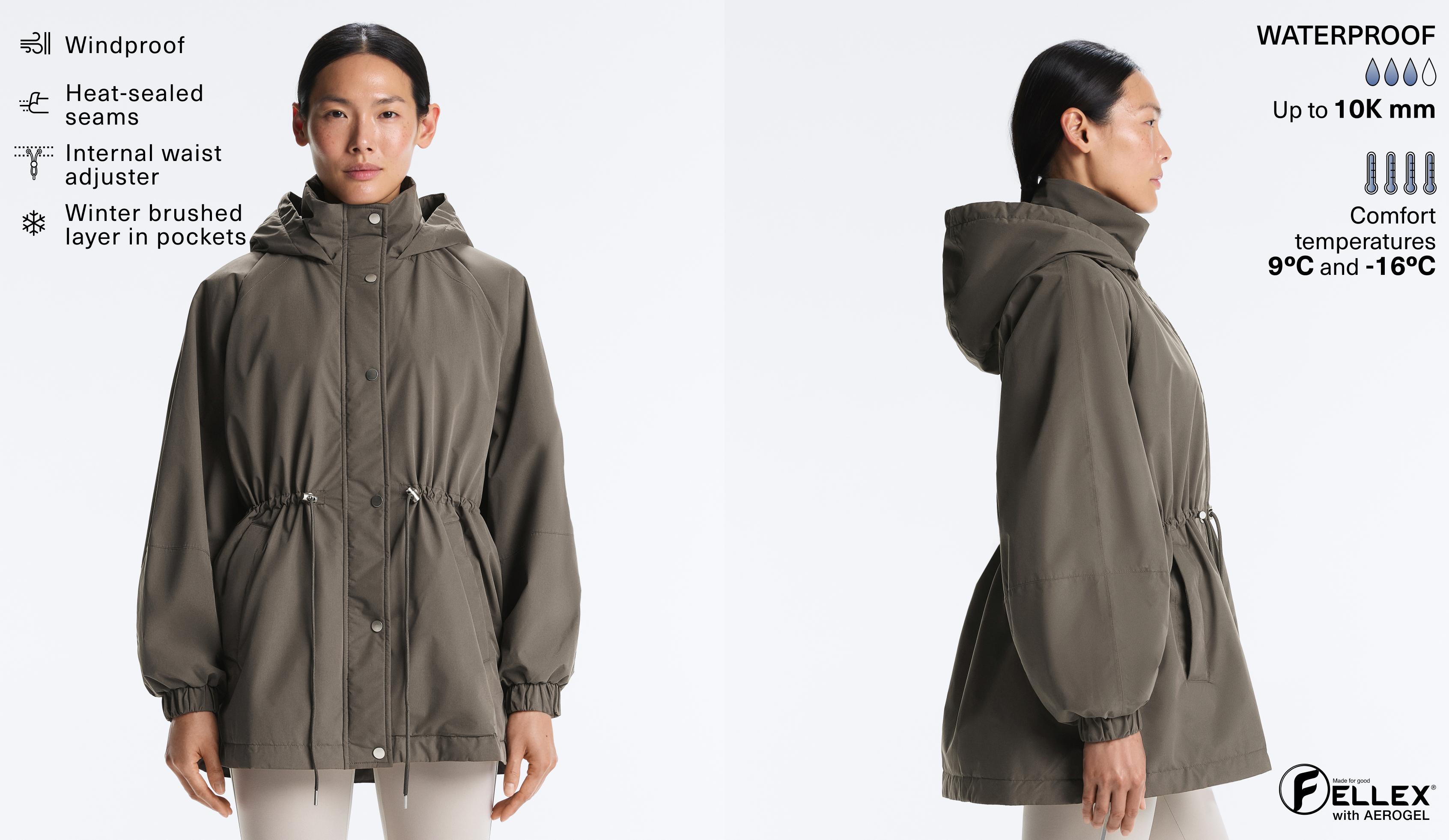 FELLEX® AEROGEL 10k waterproof padded jacket — CHARCOAL GREY