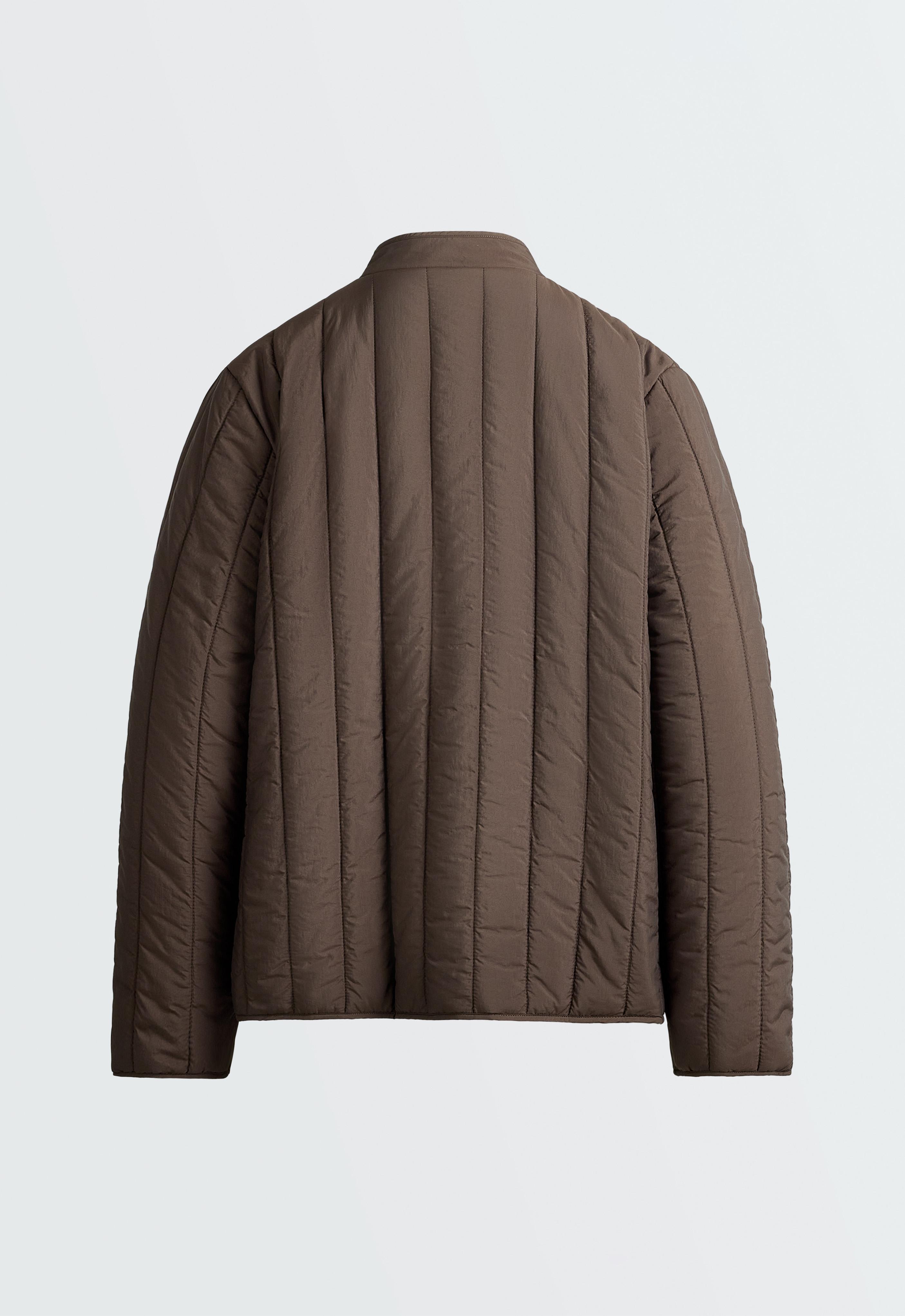 FELLEX® AEROGEL short boxy padded jacket — BROWN