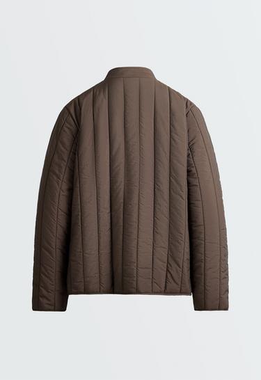FELLEX® AEROGEL short boxy padded jacket — BROWN 7