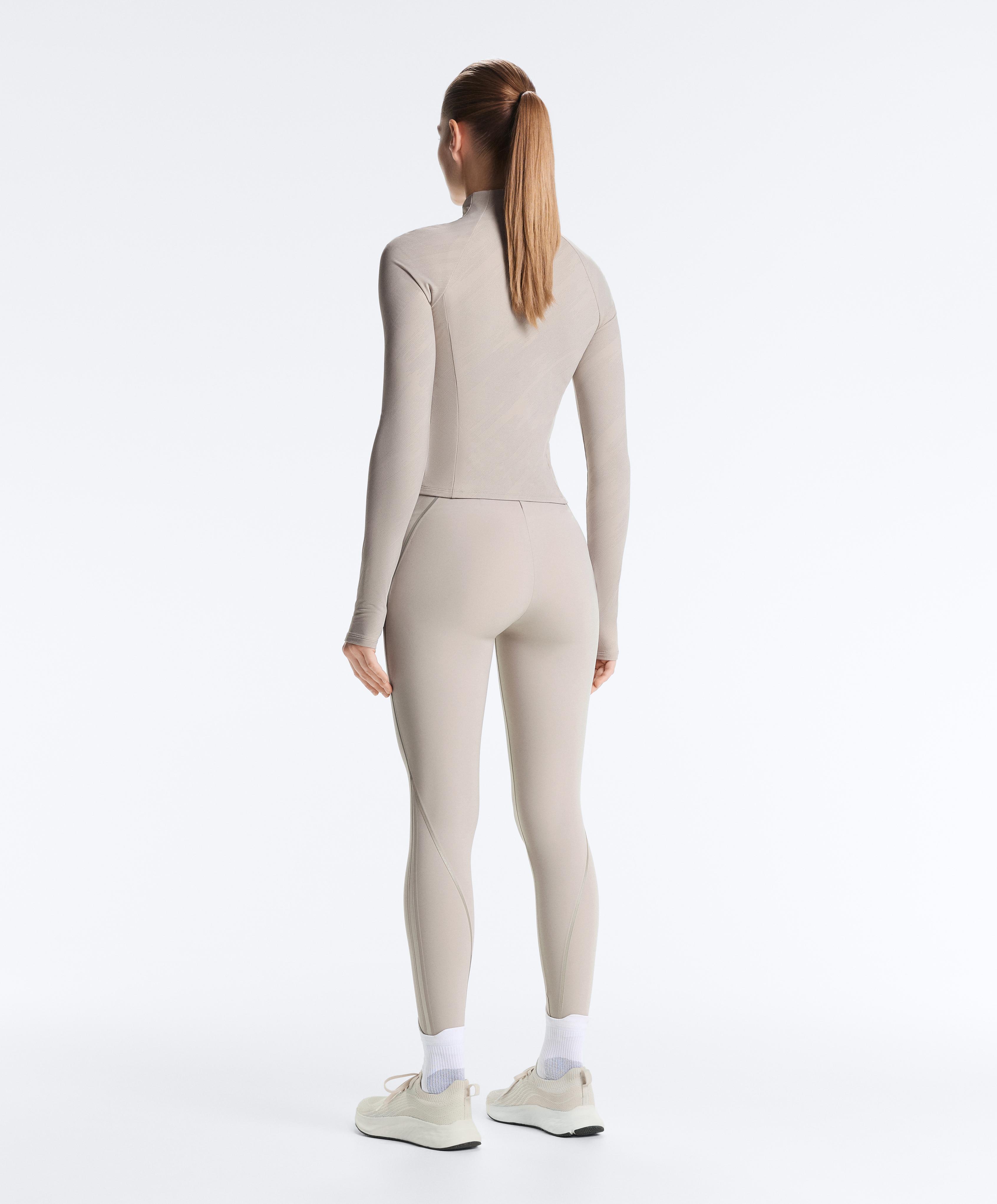 Light warm reflective technical jacket — TAUPE