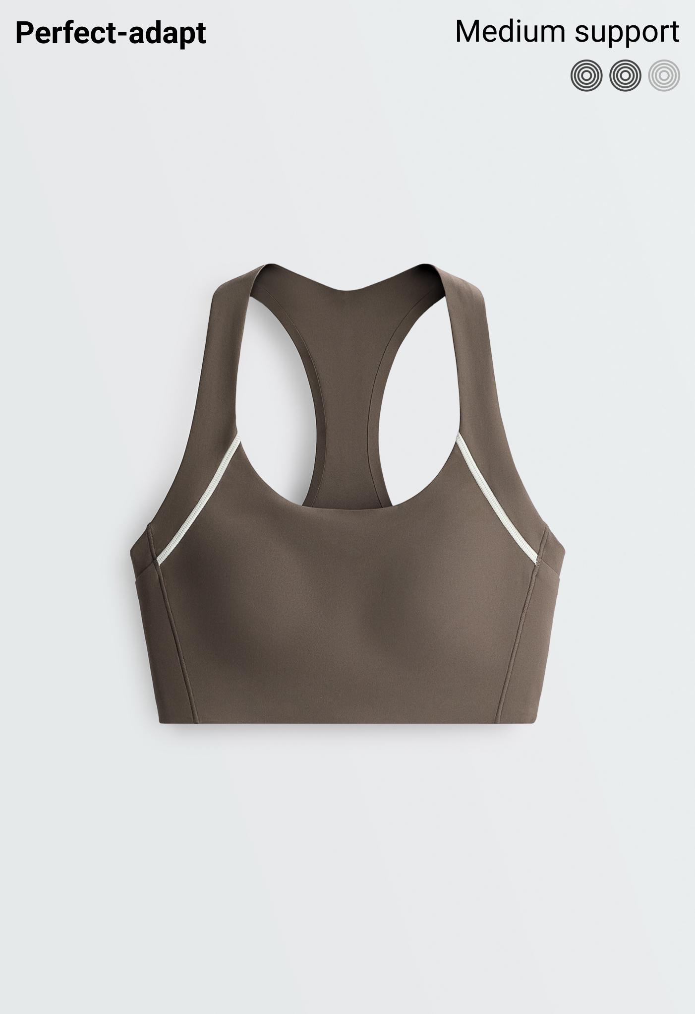 Perfect-adapt medium-support reflective sports bra