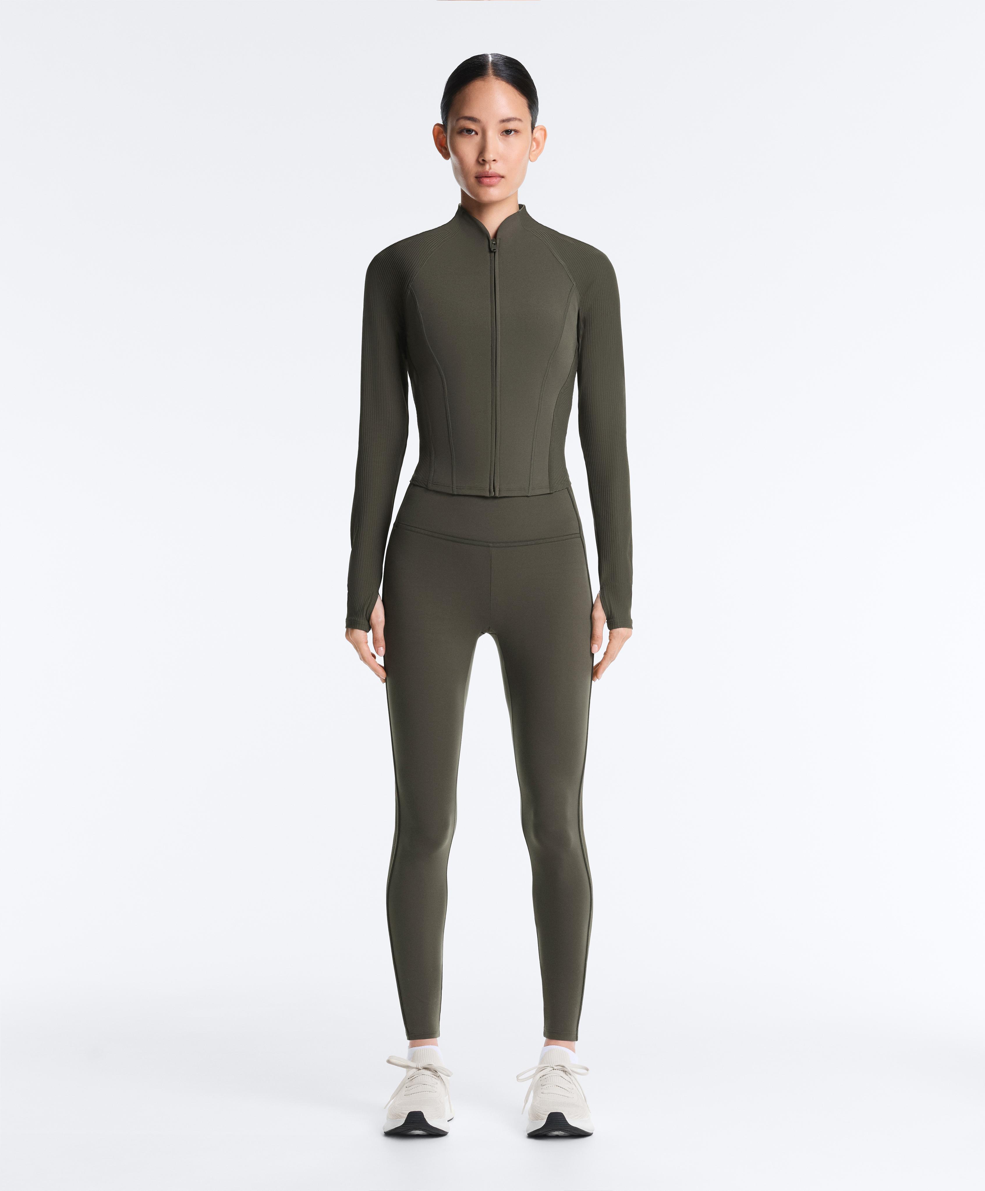 Comfortlux rib technical jacket — GREEN