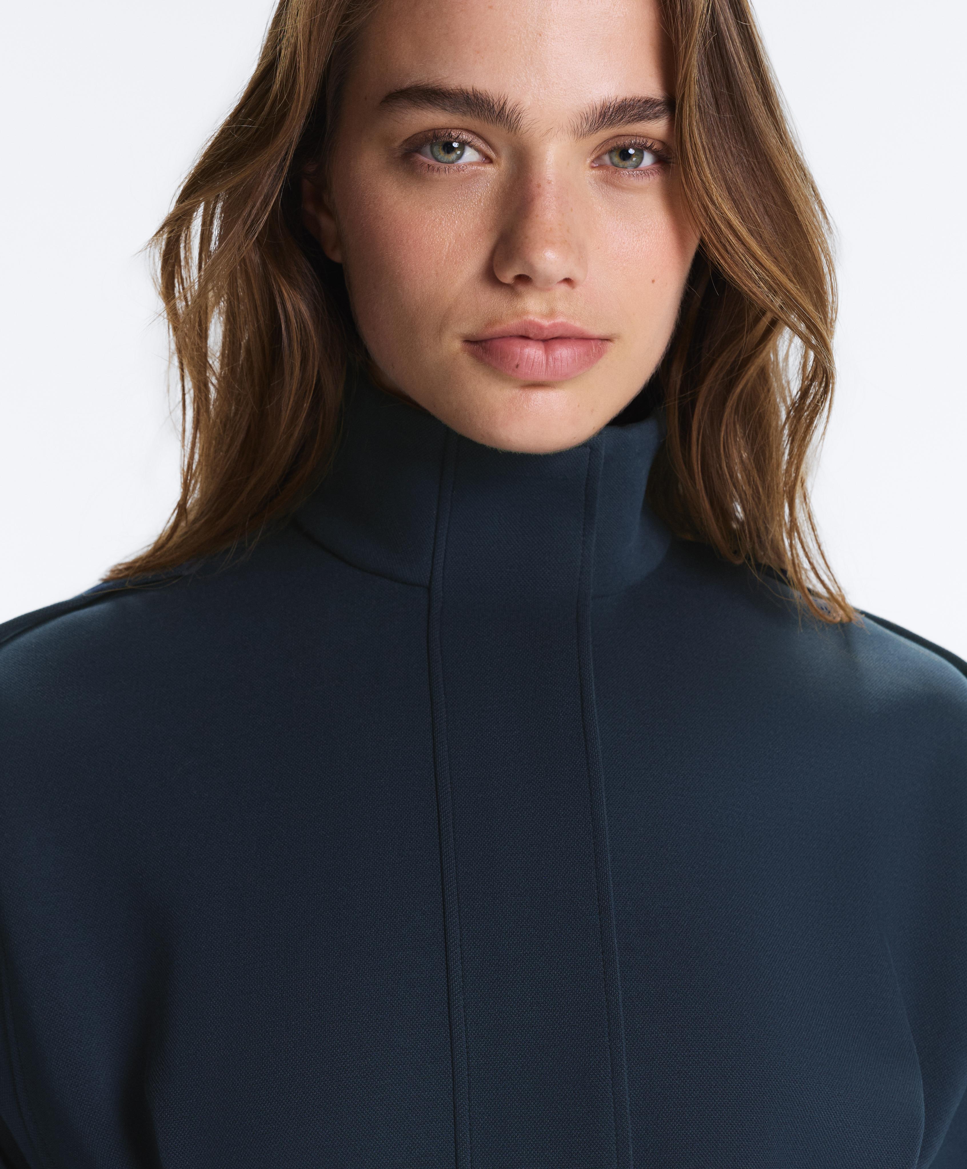 Veste longue Utility à ceinture en piqué de coton