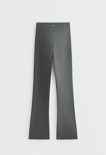 High-rise Comfortlux flare trousers — DARK GREY MELANGE 8