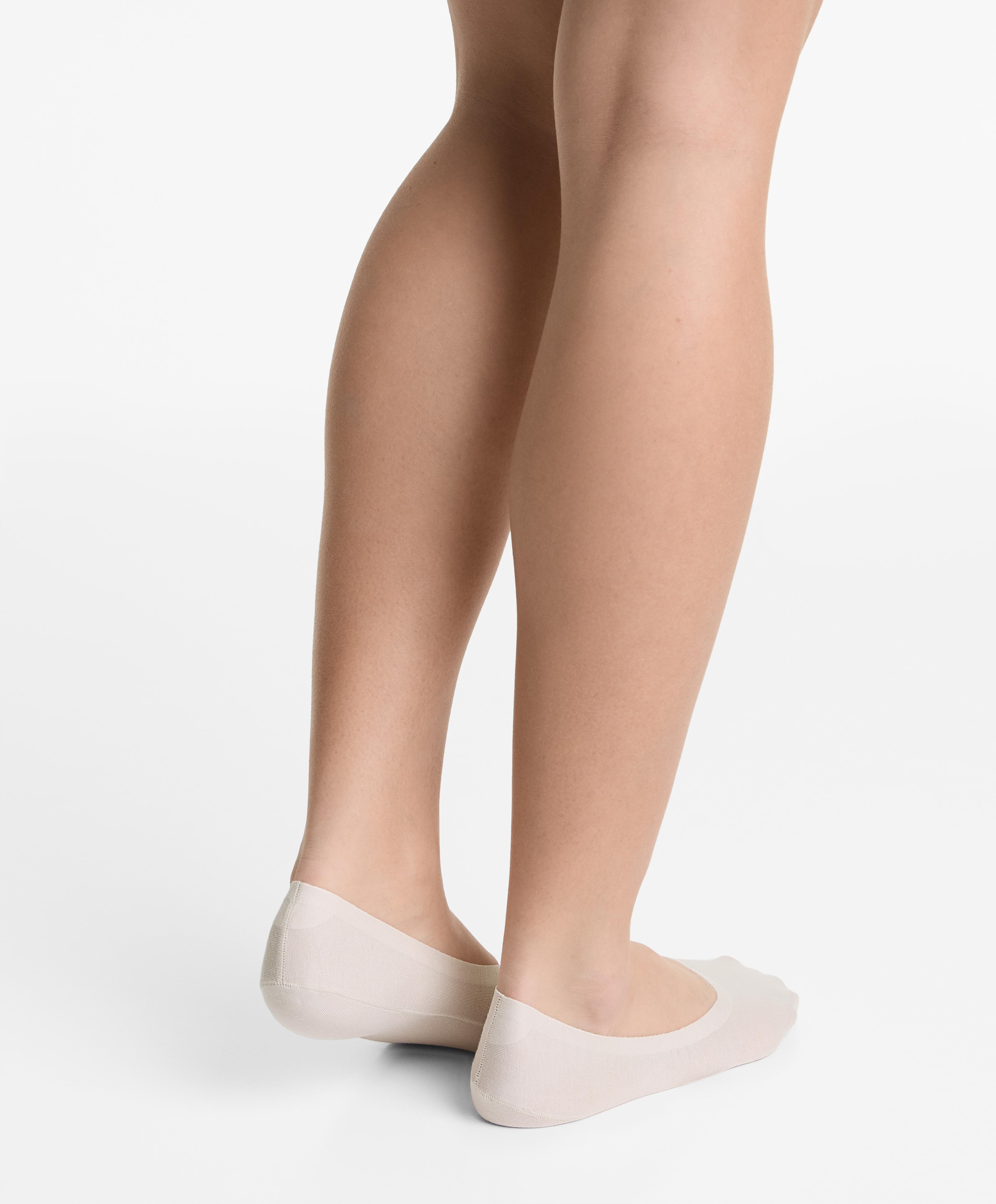 2 pairs of medium-cut cotton blend invisible socks - Sale 2 pairs of medium-cut cotton blend invisible socks - Sale