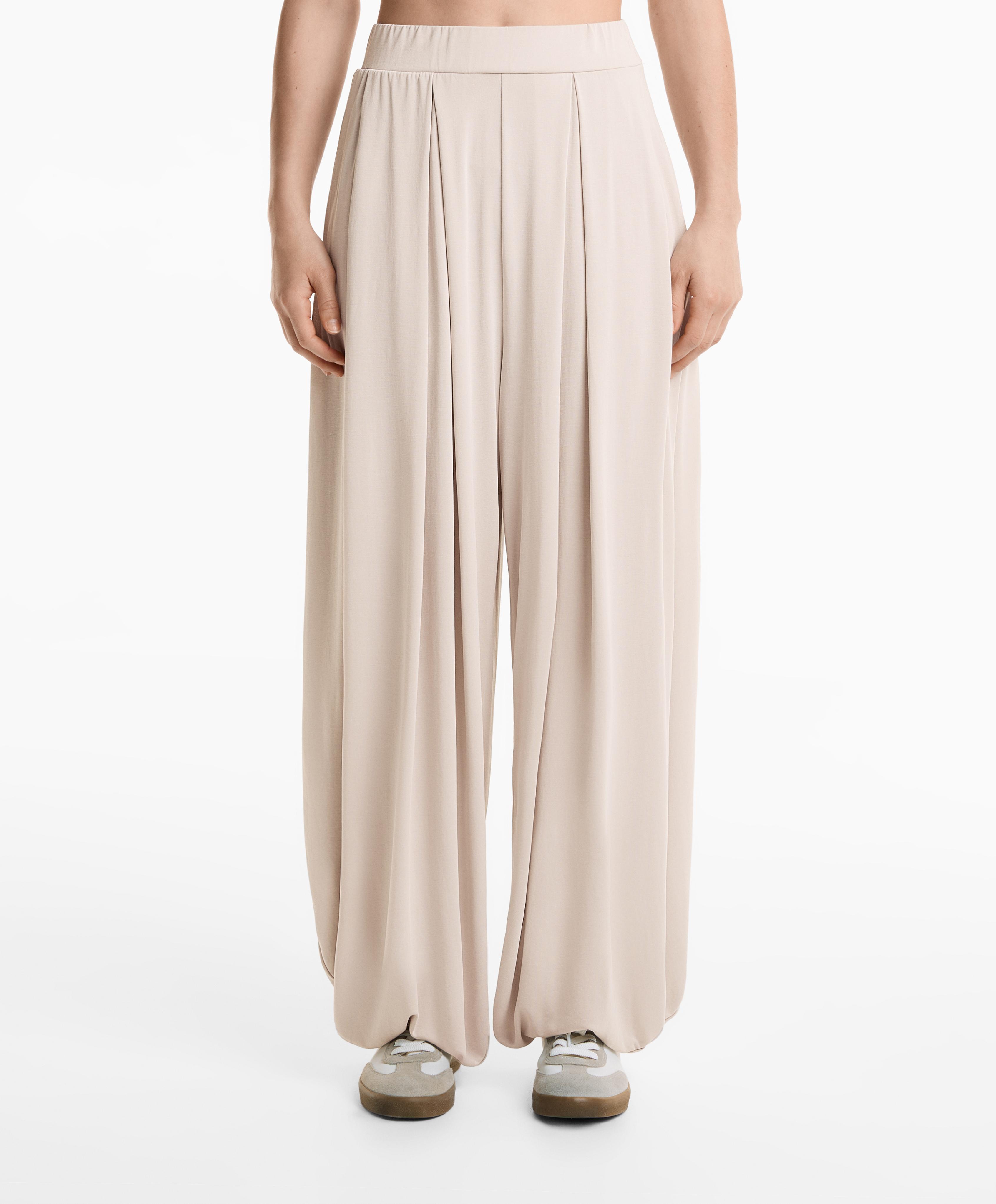 Modal blend flowy balloon trousers Modal blend flowy balloon trousers