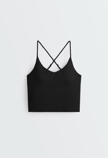 Comfortlux adjustable-strap tank top — BLACK 7