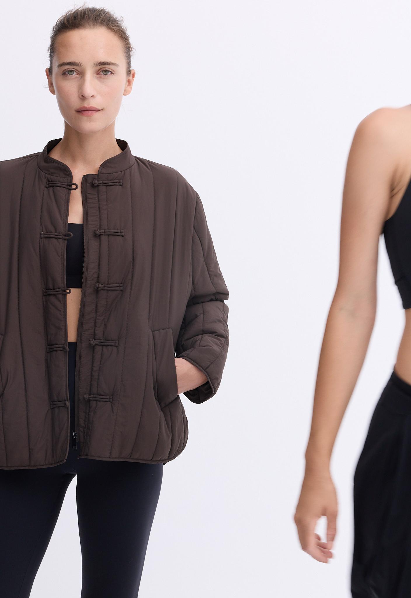 FELLEX® AEROGEL short boxy padded jacket — BROWN