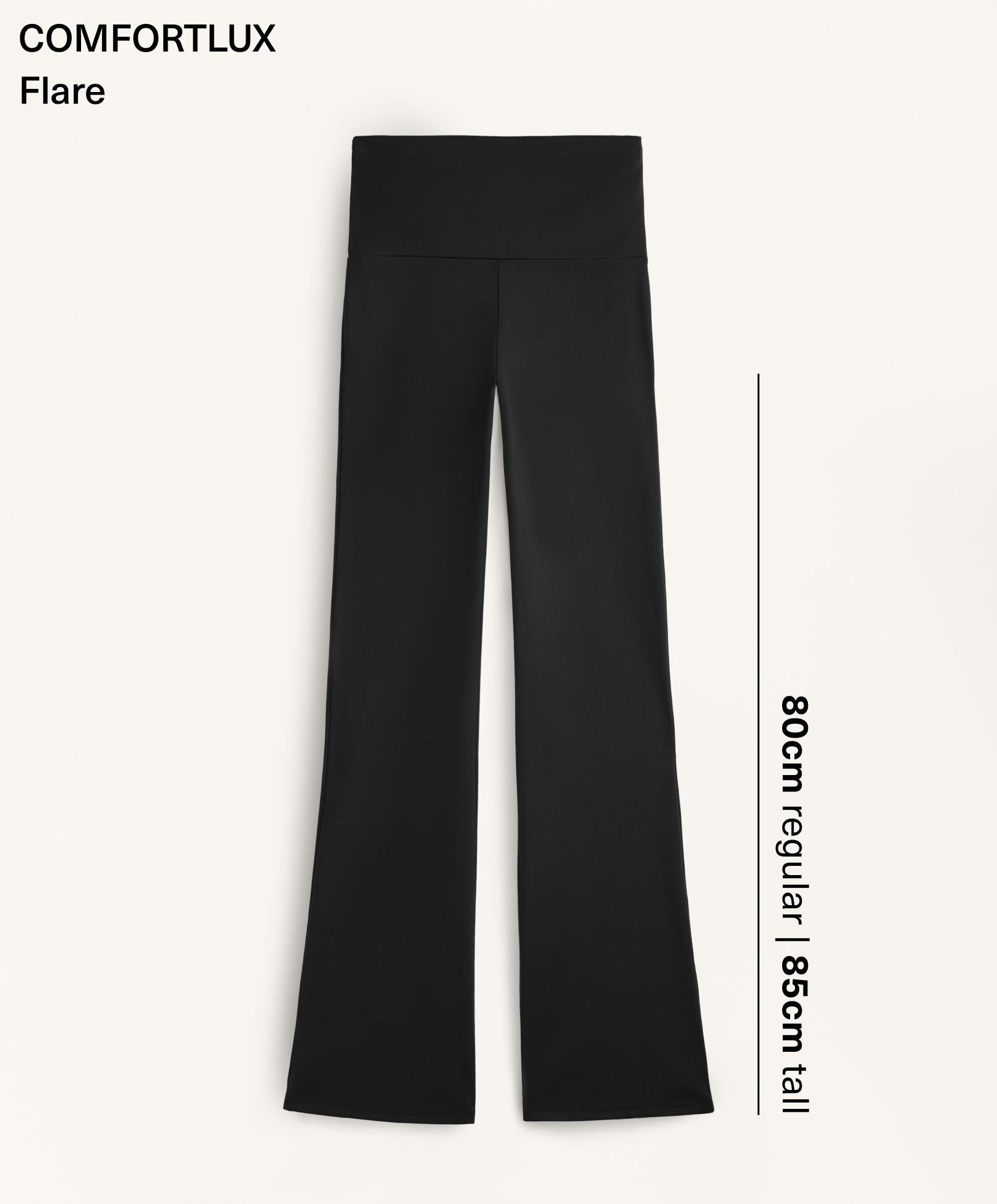 High-rise Comfortlux flare trousers