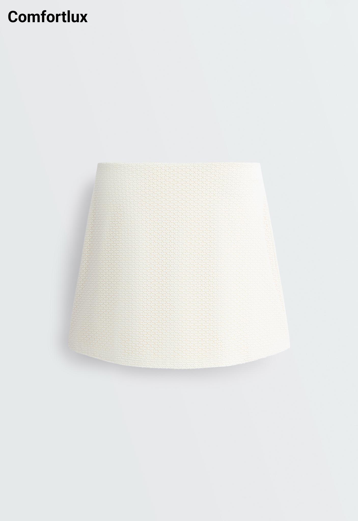 Comfortlux crochet skirt — PALE ECRU