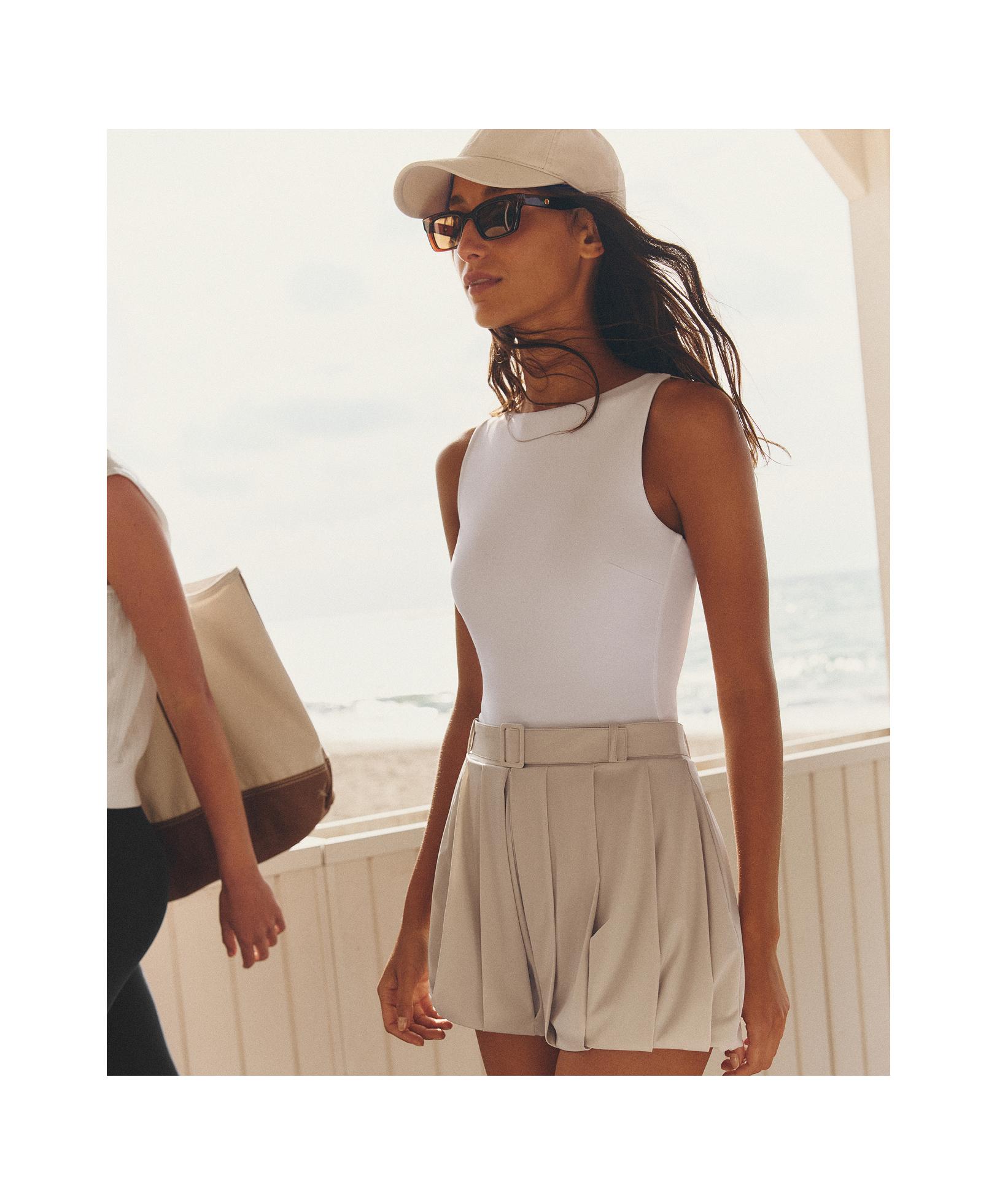 Light Touch bloomer shorts — PALE MINK