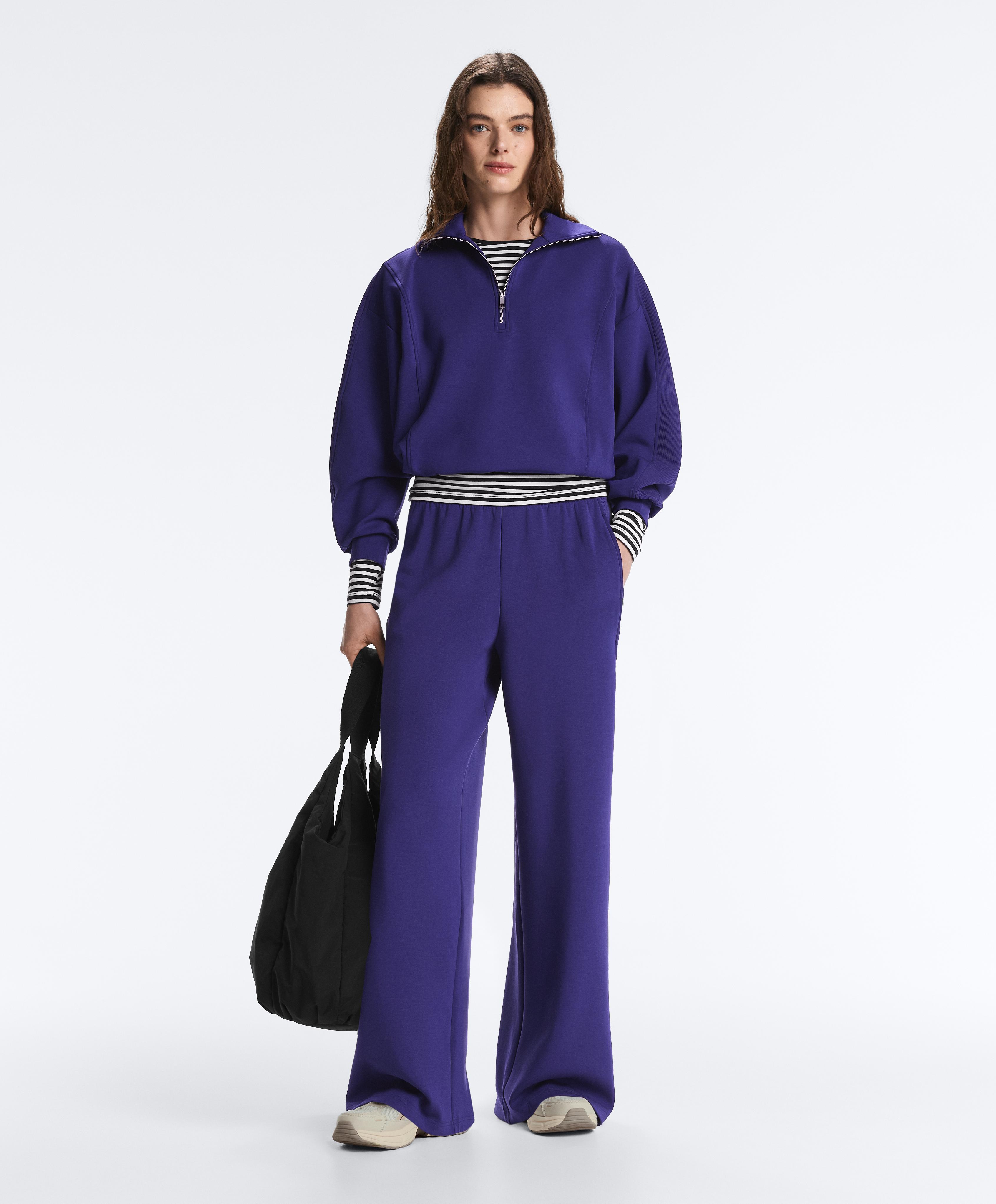 Pantaloni dritti ampi con modal Pantaloni dritti ampi con modal