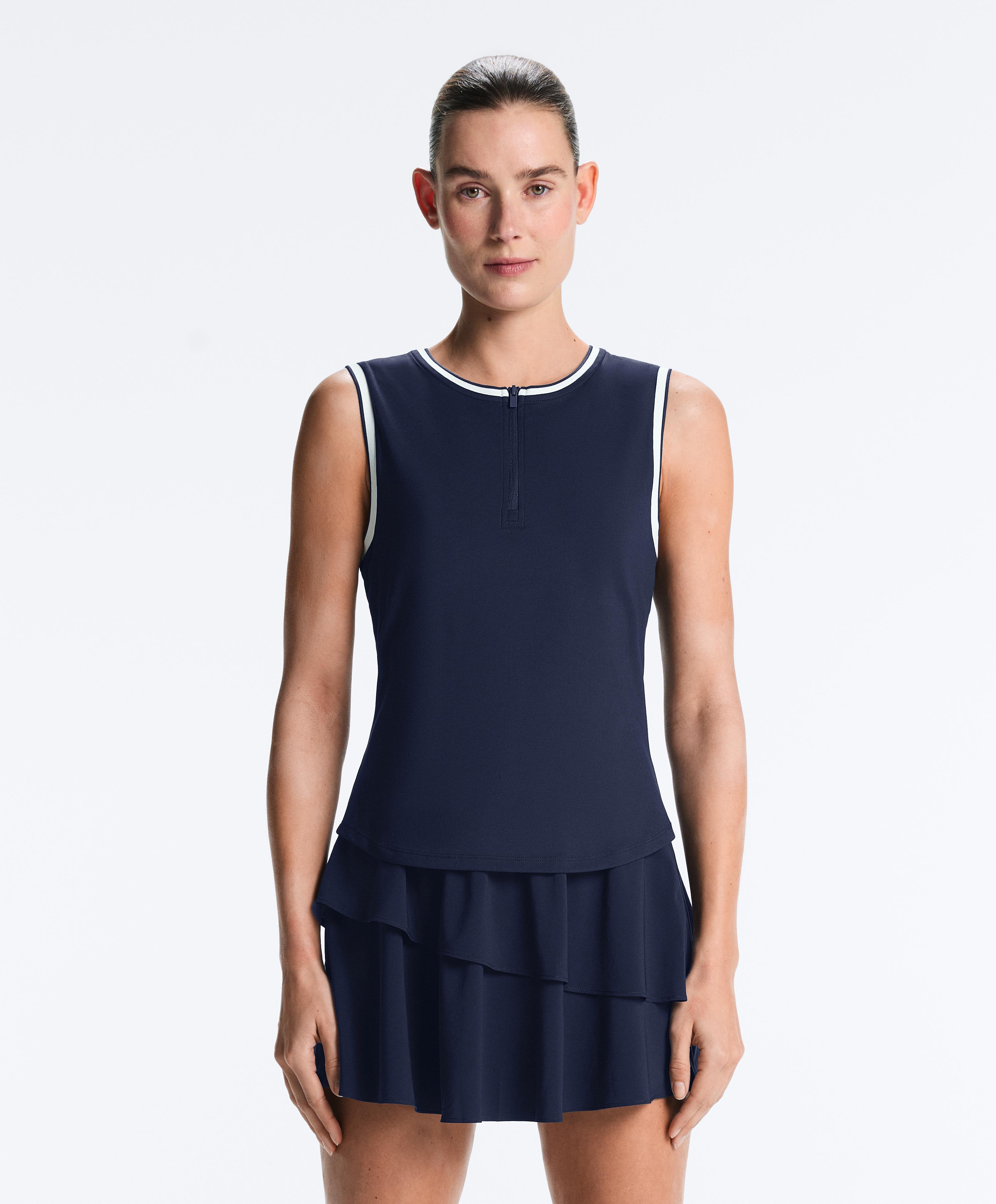 Sleeveless top — NAVY BLUE