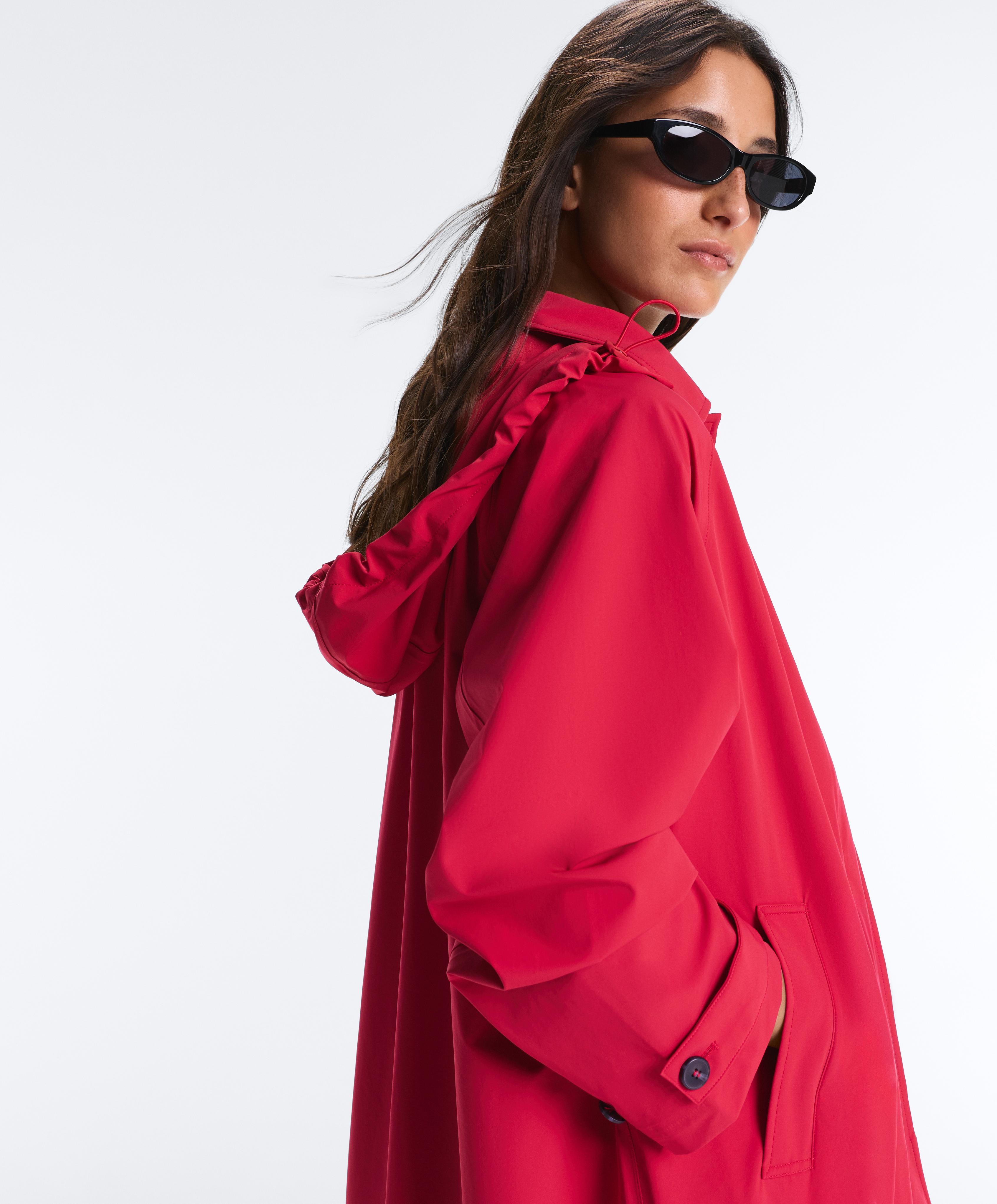 Midi extra lightweight 10k waterproof jacket — RED