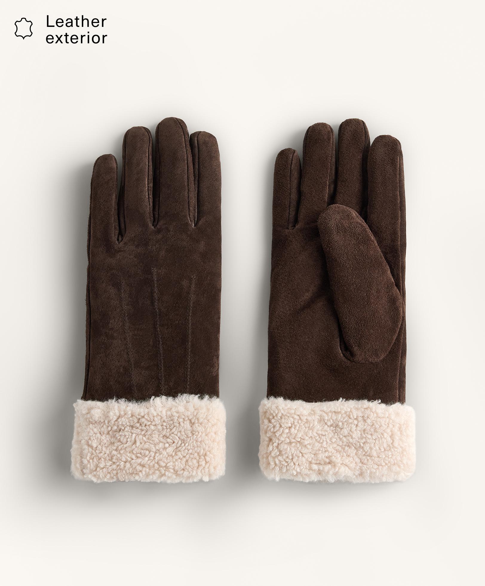 Double-faced leather gloves Double-faced leather gloves