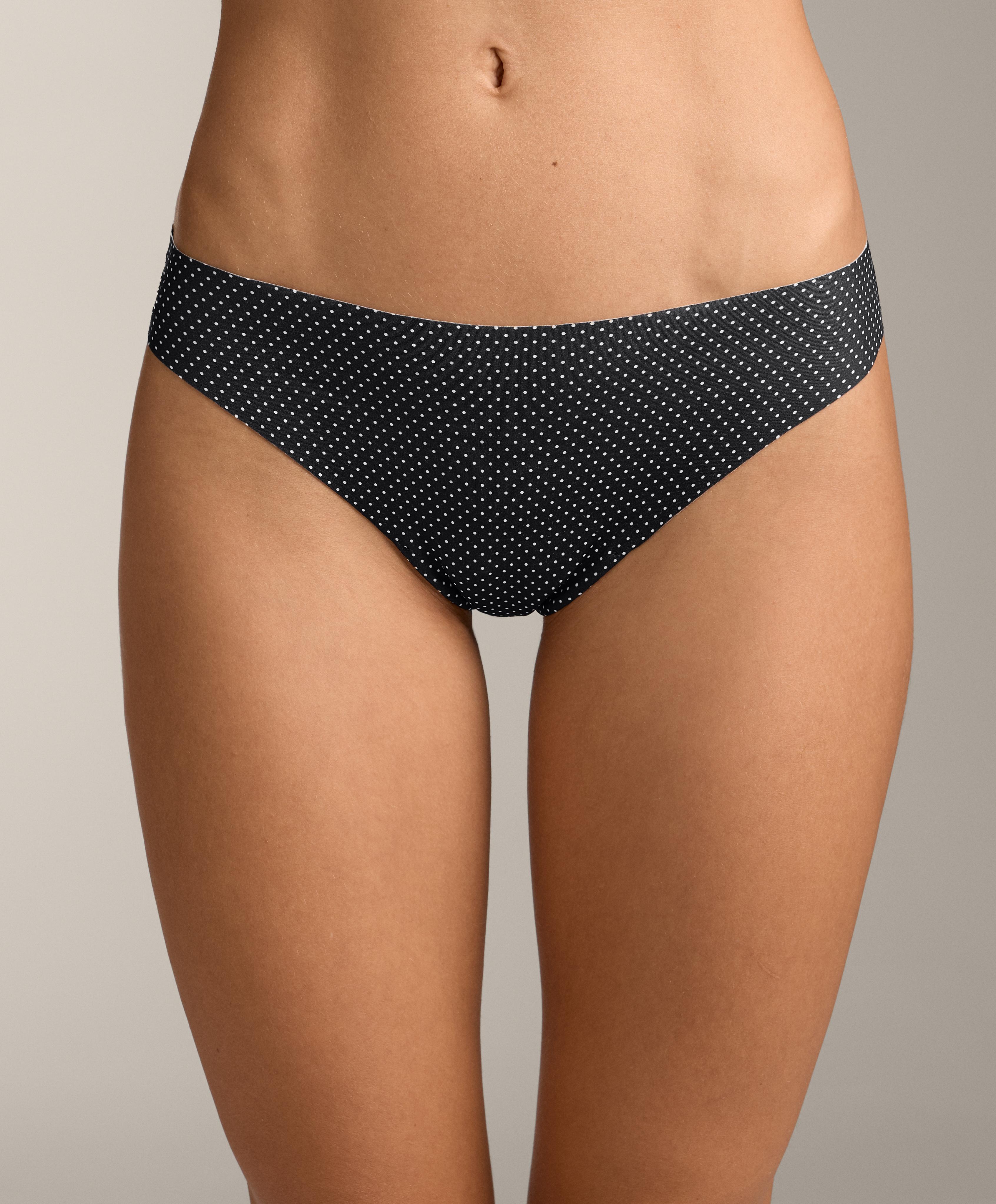 3 tangas en mélange de polyamide invisible