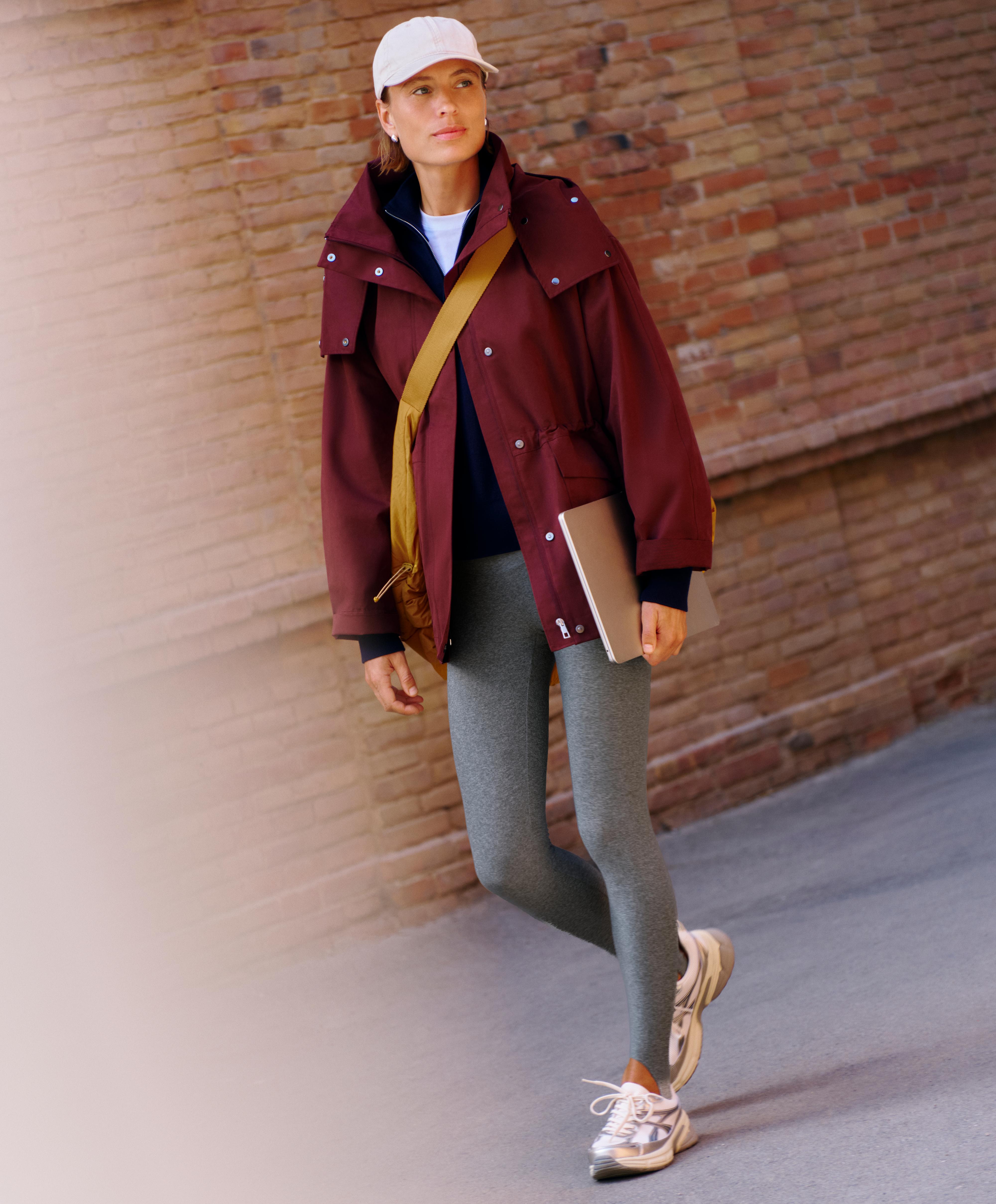 Comfortlux super-high-rise fuseau ankle-length leggings — DARK GREY MELANGE (alternate view)