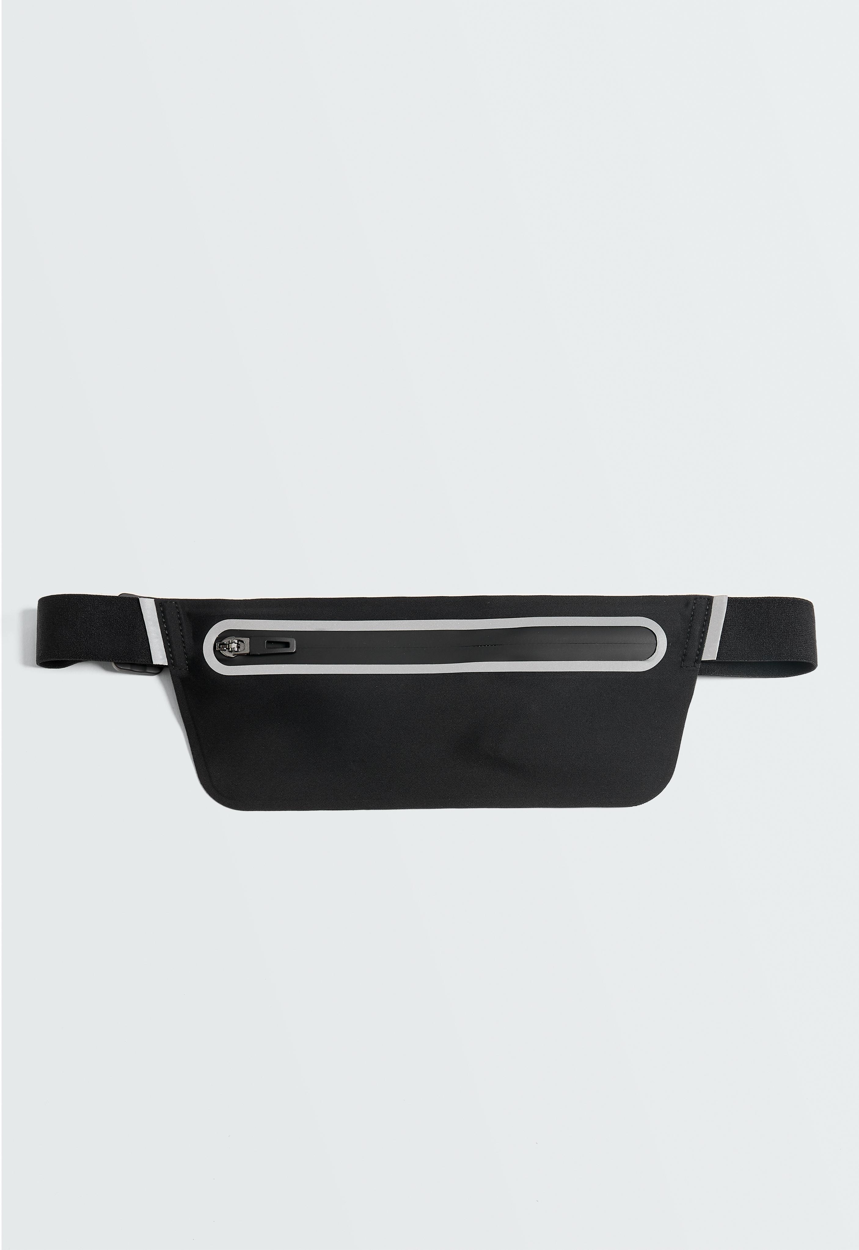 Adjustable running belt bag — BLACK