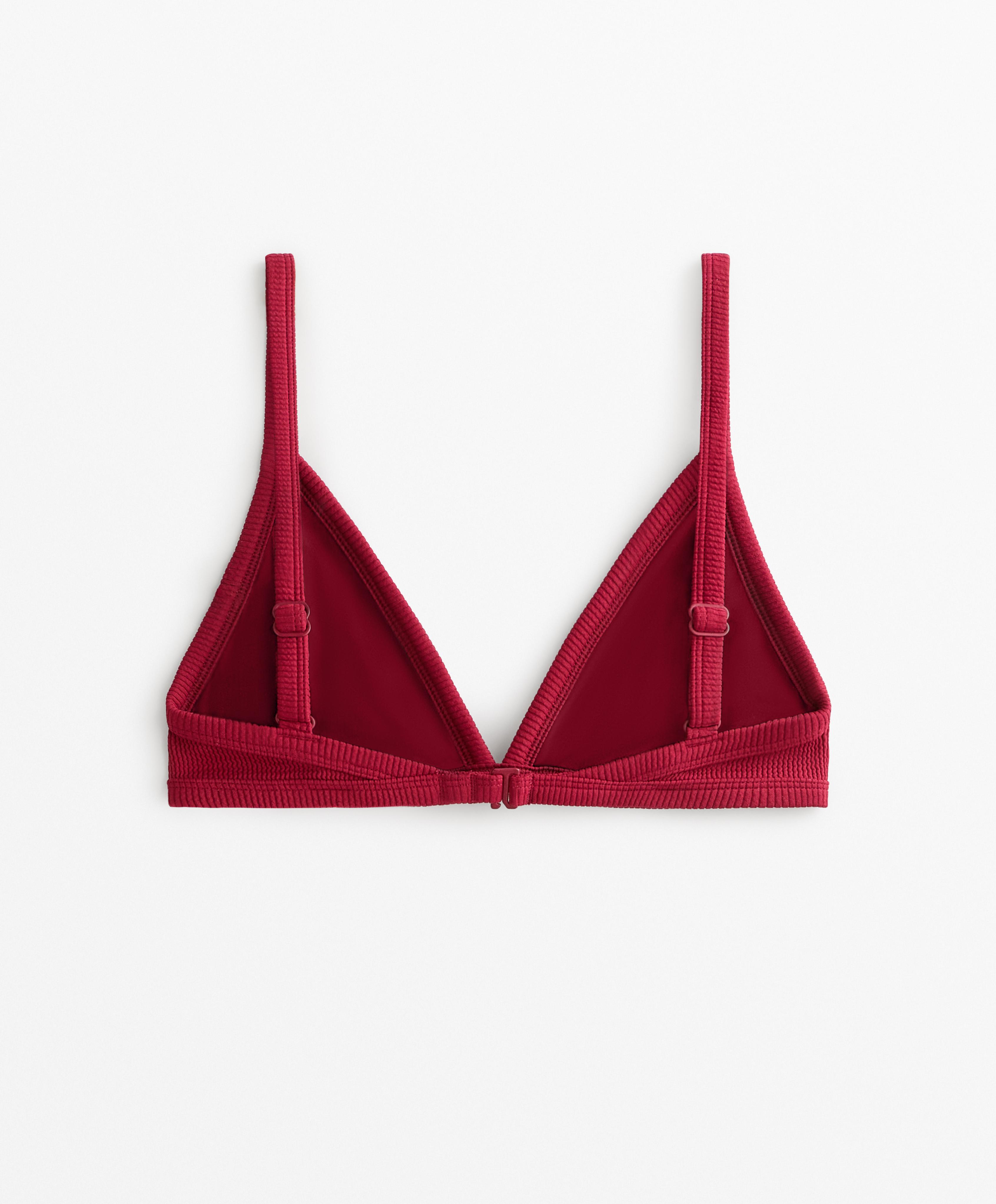Haut de bikini triangle rib
