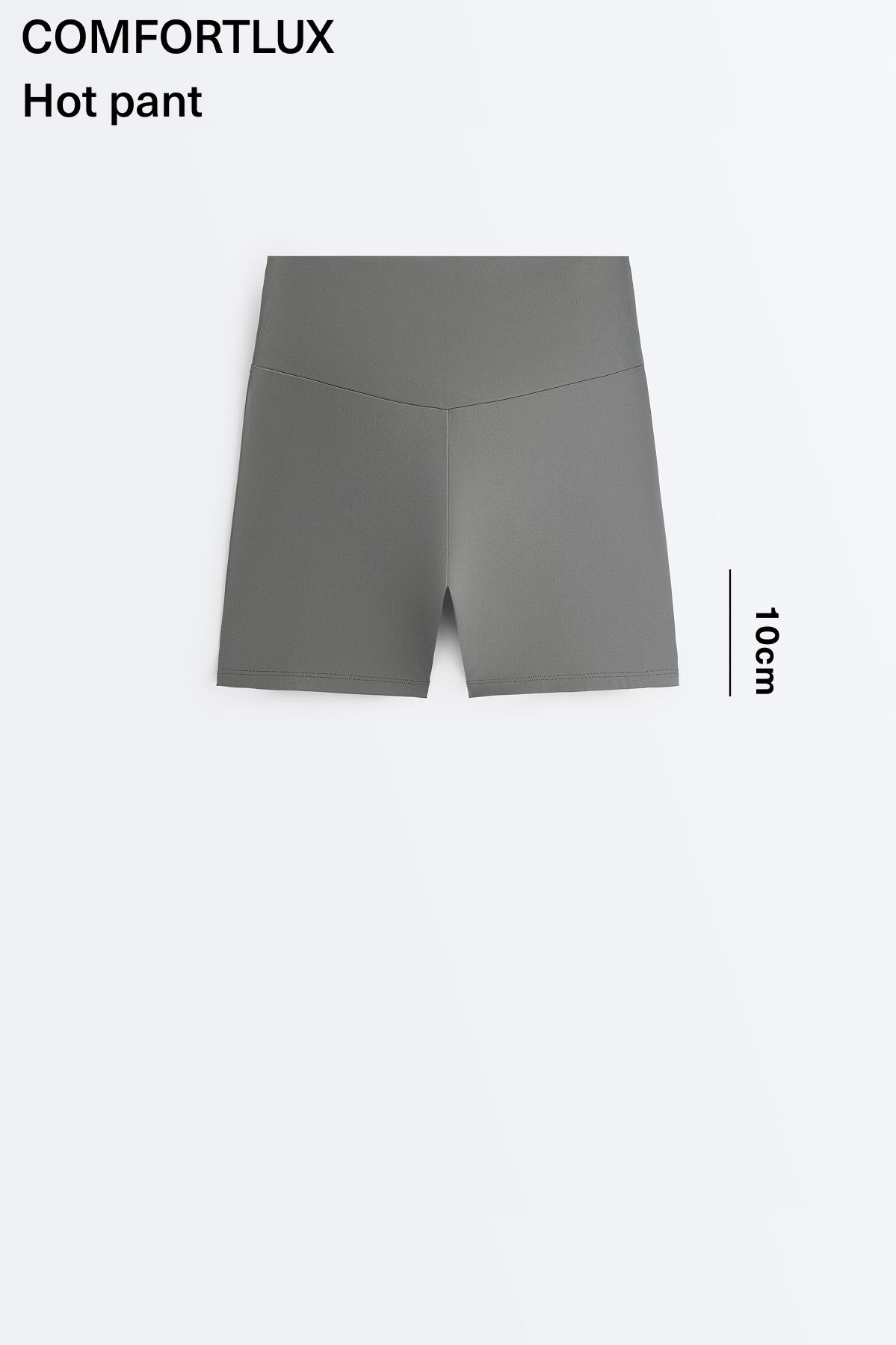 Comfortlux high-waisted 10cm hot pants — MID GREY