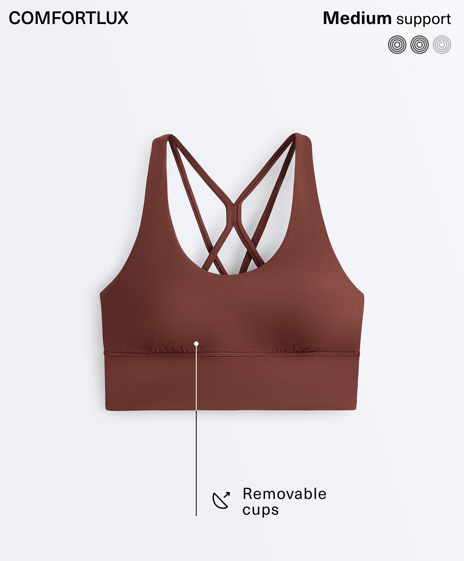 Medium-support Comfortlux sports bra with cups Medium-support Comfortlux sports bra with cups
