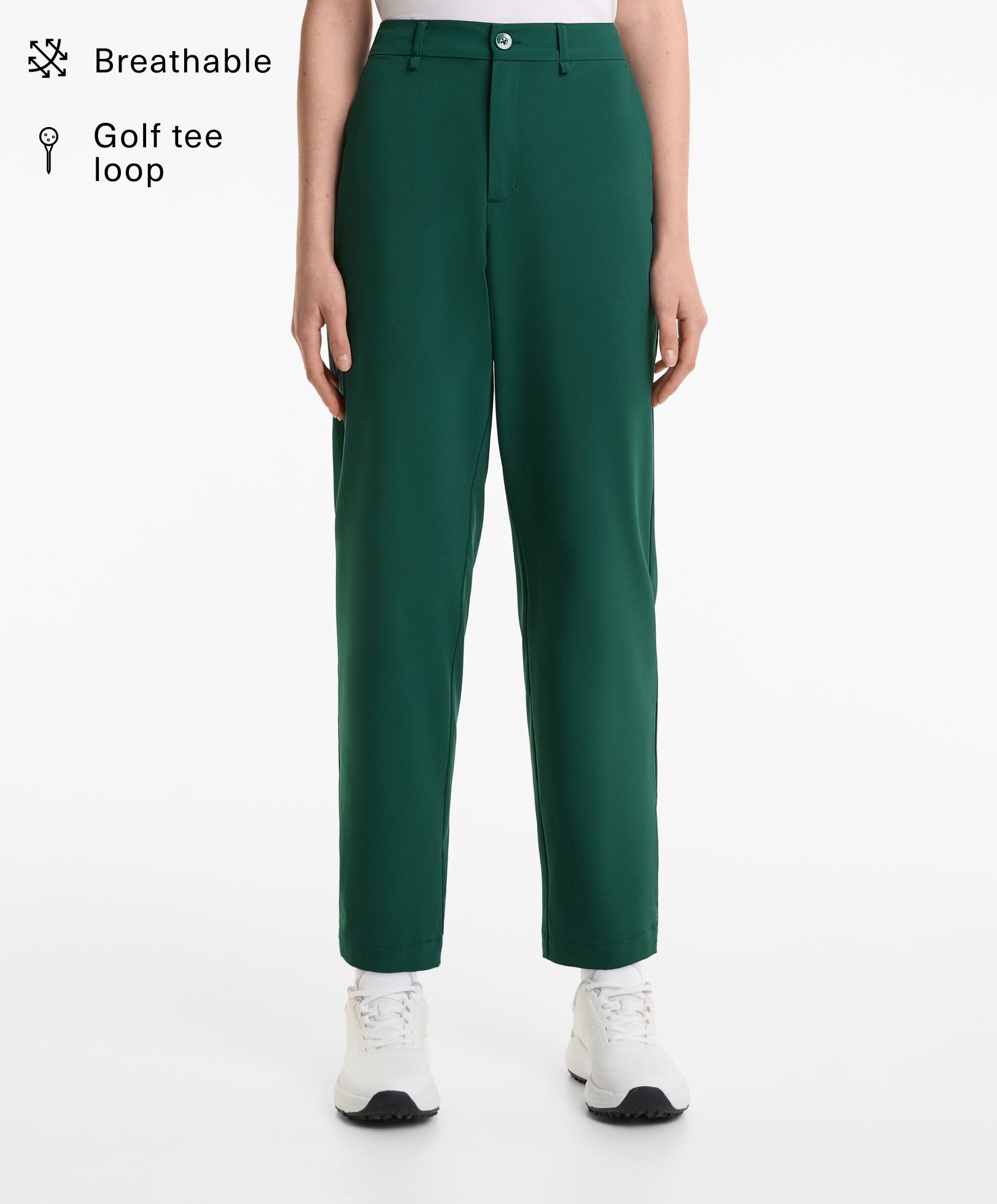 Straight-leg regular technical trousers