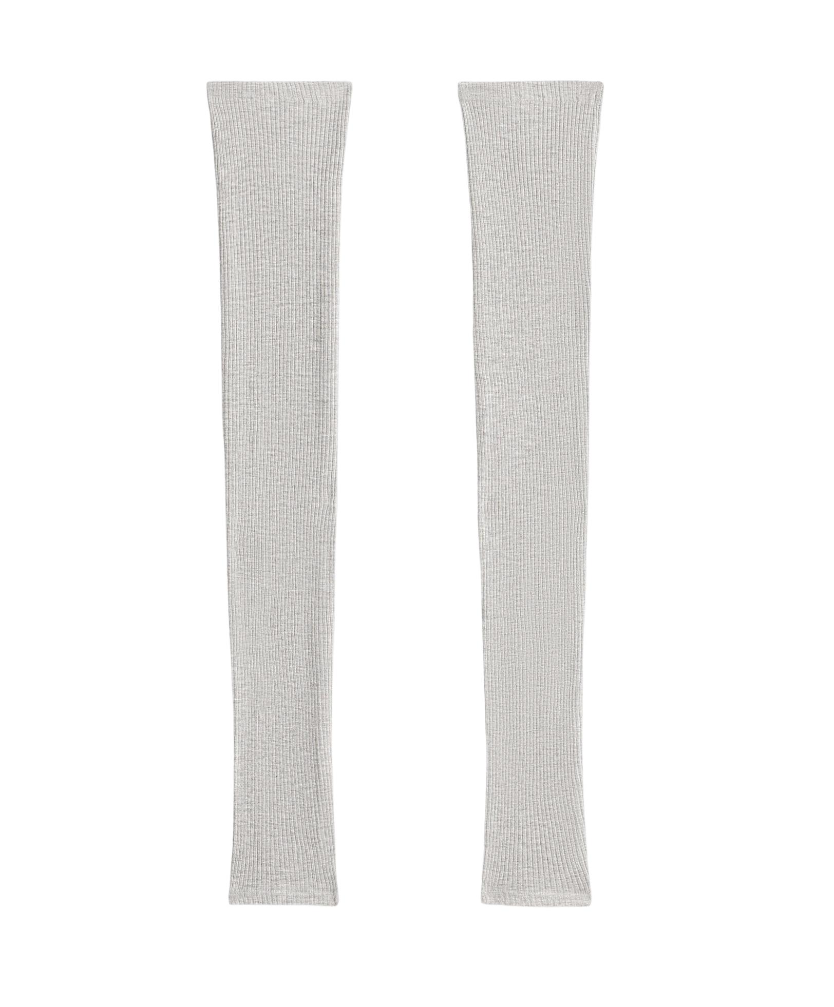Modal blend legwarmers — PALE GREY MELANGE