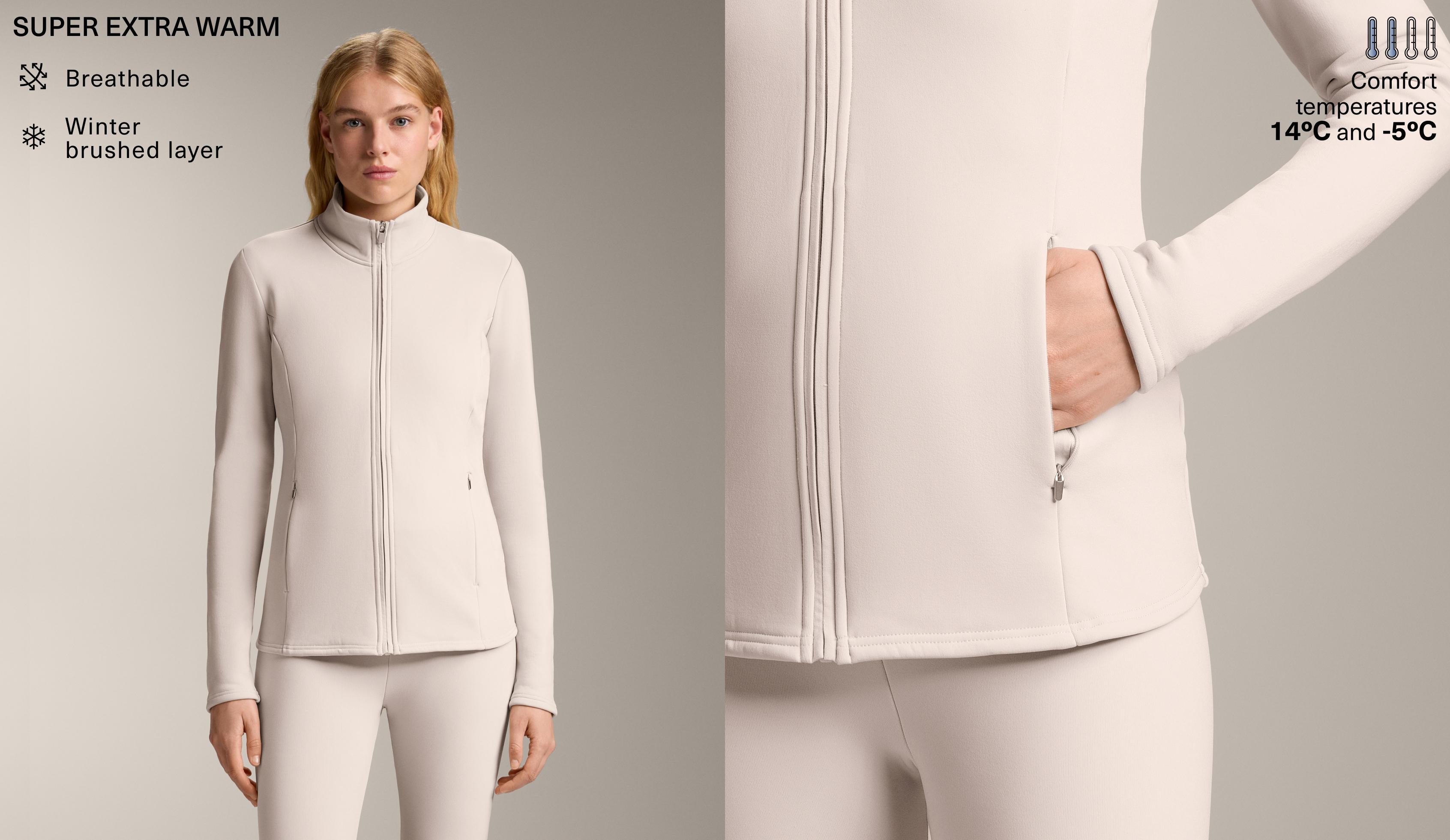 Giacca tecnica lunga seamless super extra Warm