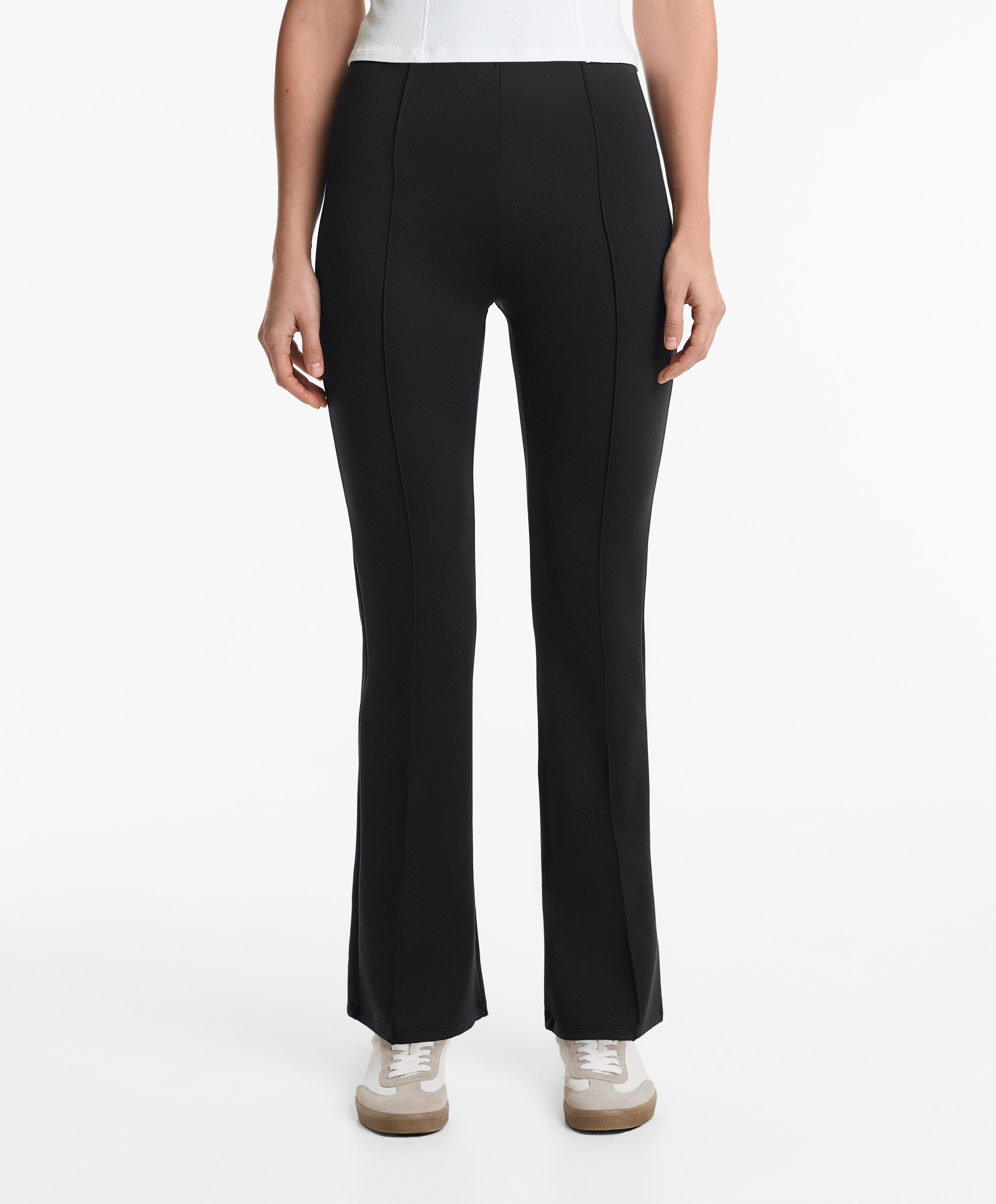 Pantalon flare effet néoprène Pantalon flare effet néoprène